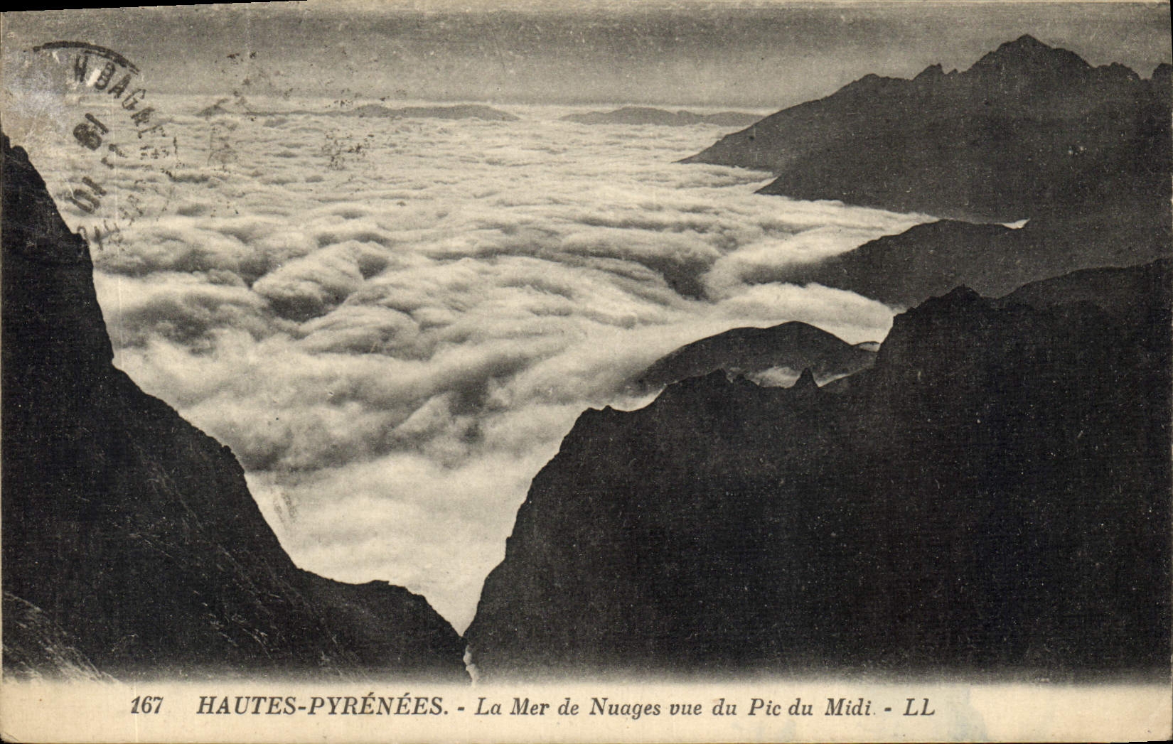 CPA Hautes Pyrenees la Mer de Nuages vue du Pic du Midi