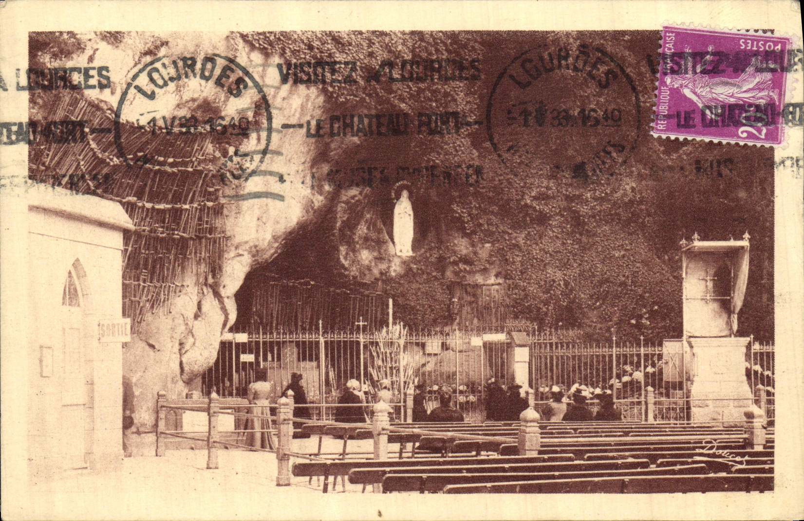 CPA Lourdes La Grotte 