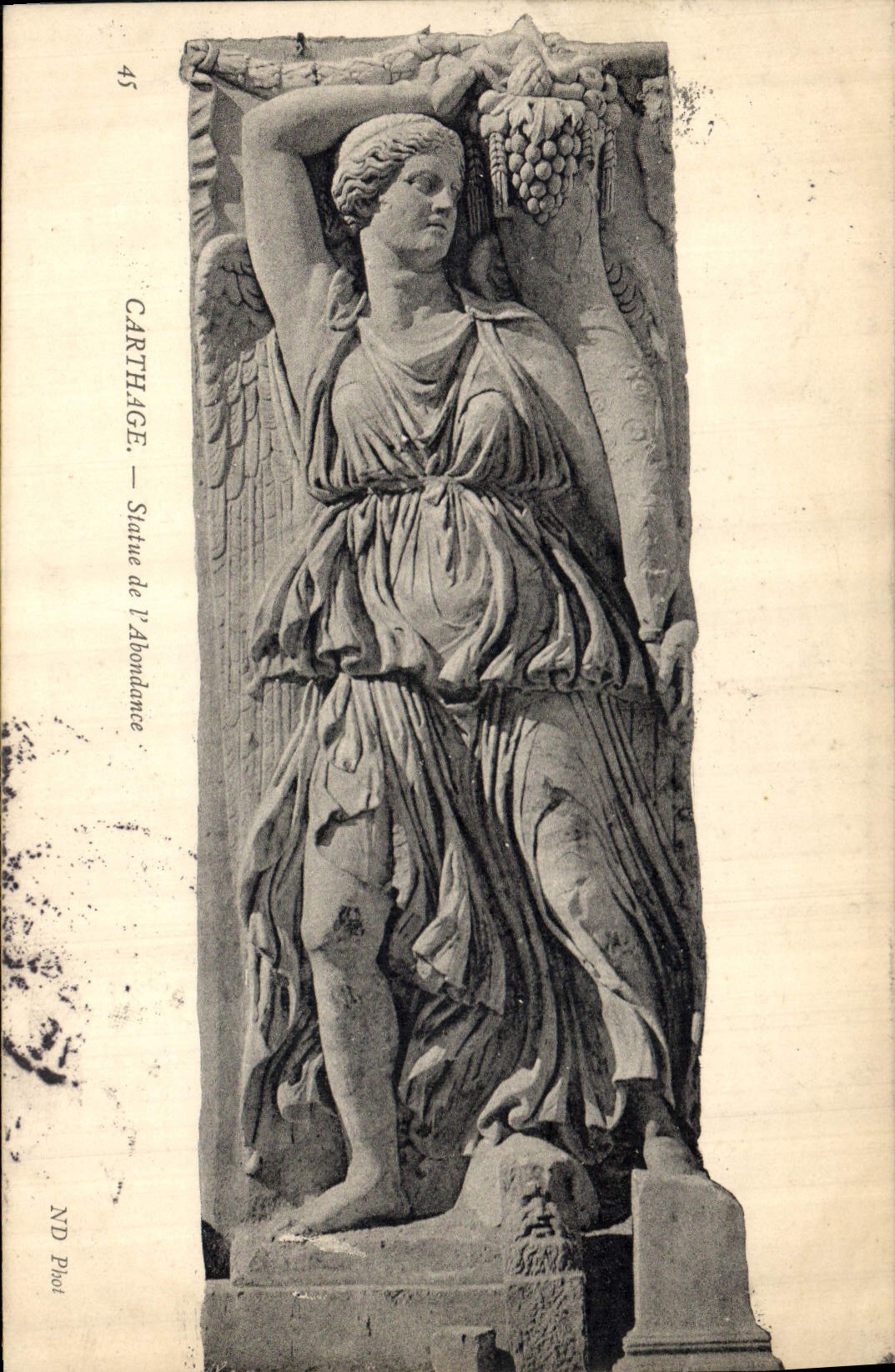 CPA Carthage Statue de l'Abondance 