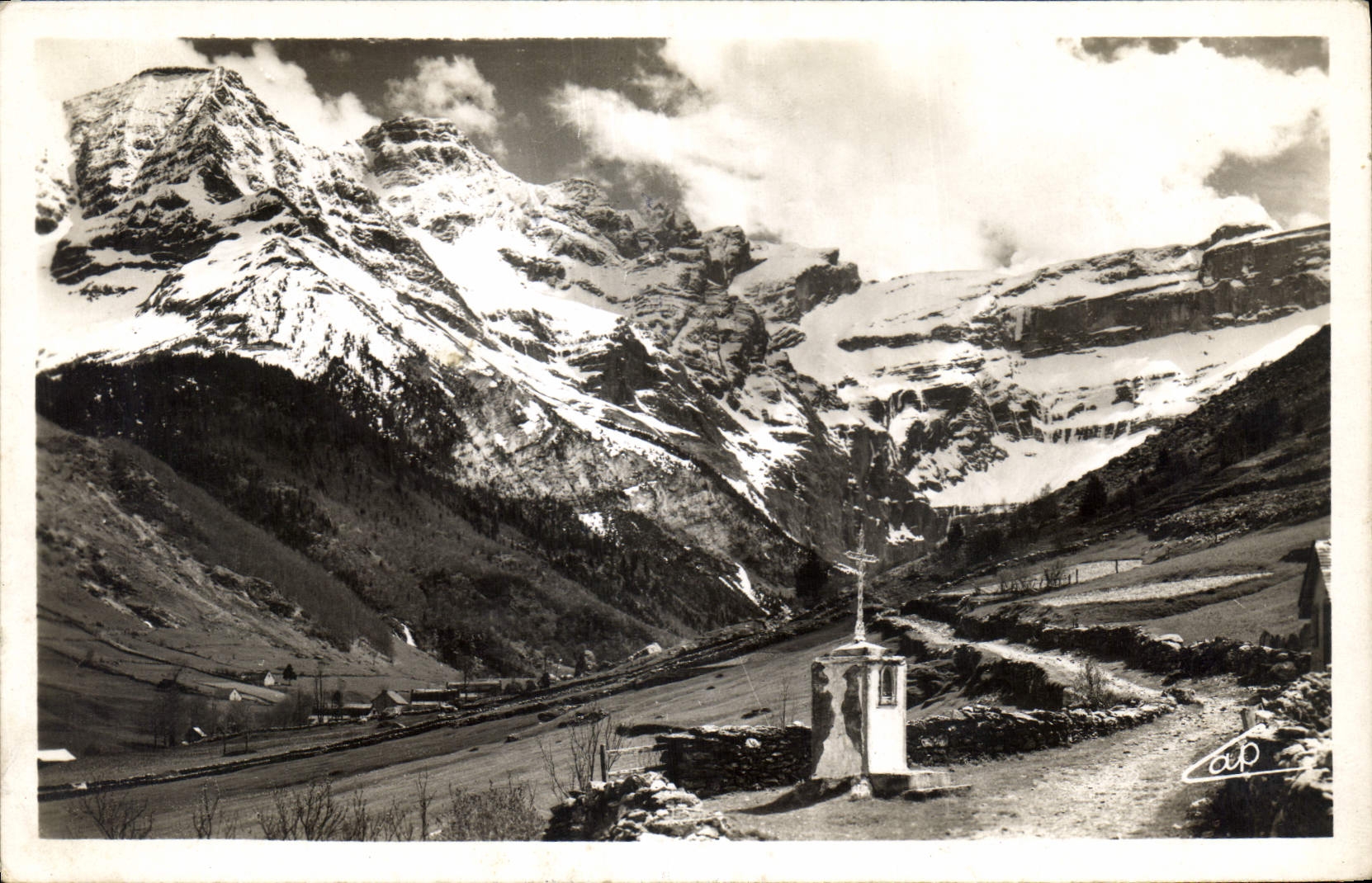 CPA Gavarnie Le Cirque vu du sentier d'Espagne