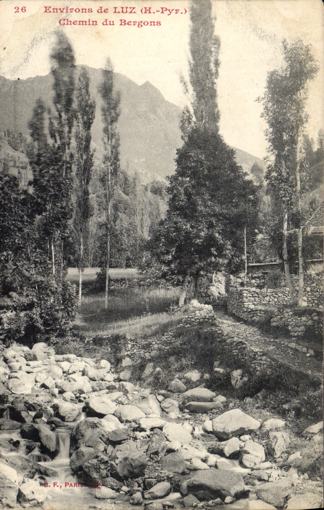 CPA Environs de Luz H Pyr Chemin du Bergons 