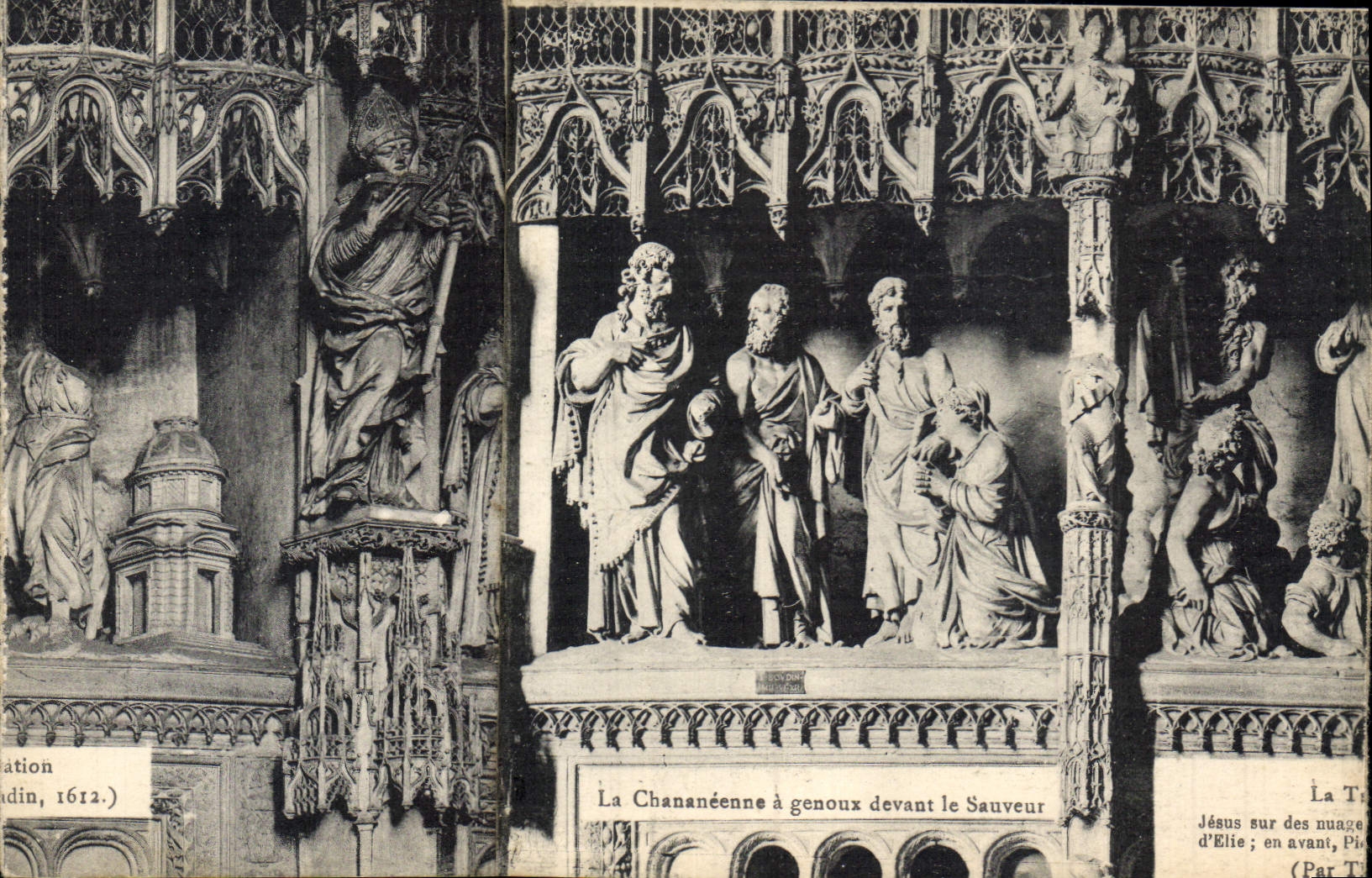 CPA La Chananeenne a genoux devant le Sauveur Chartres