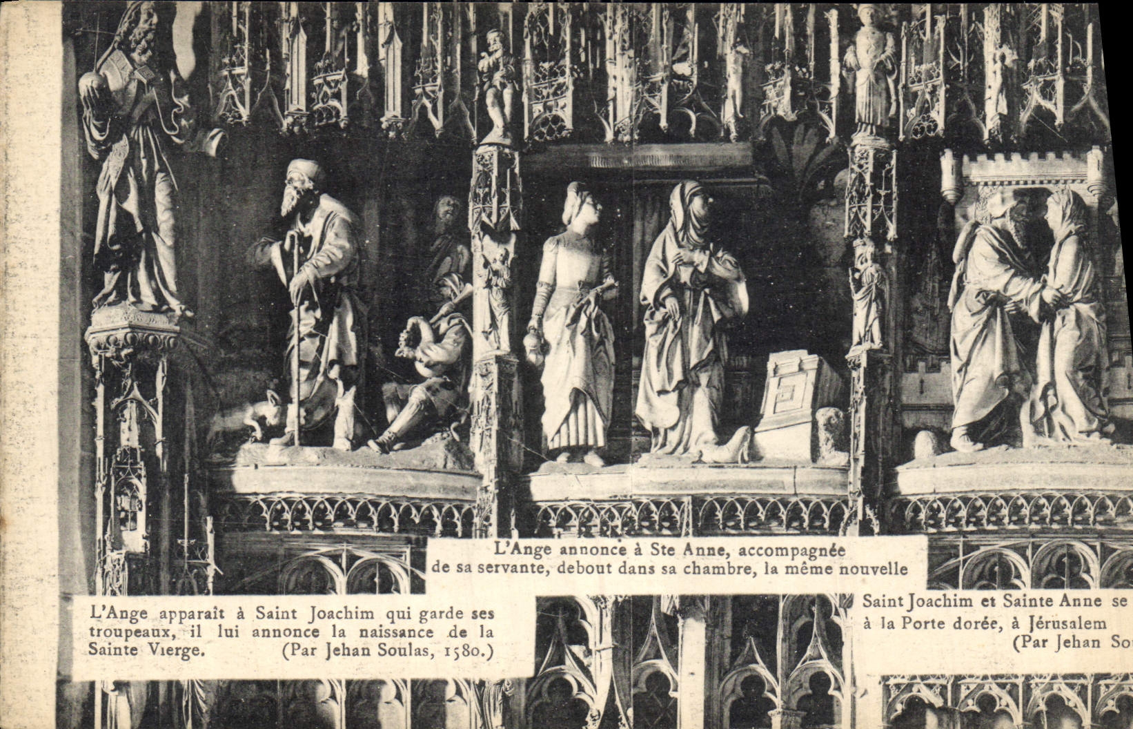 CPA L'Agne annonce a Sta Anne accompagne L'Ange apparait a Saint Joachim qui garde ses trupeaux Sain