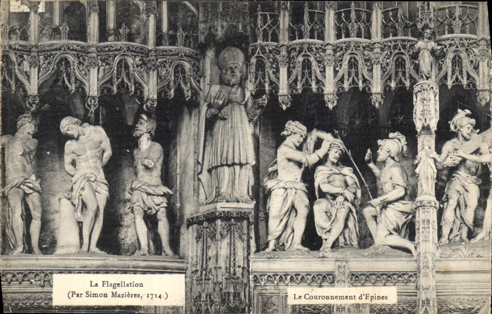 CPA La Flagellation Le Couronnement d'Espines Chartres
