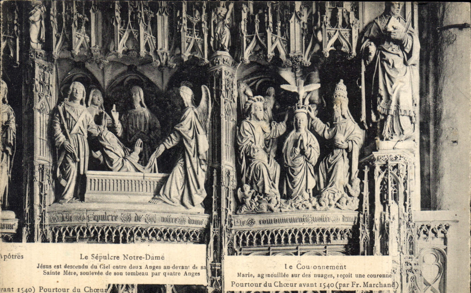CPA Le Sepulcre Notre Dame Le Couronnement Chartres
