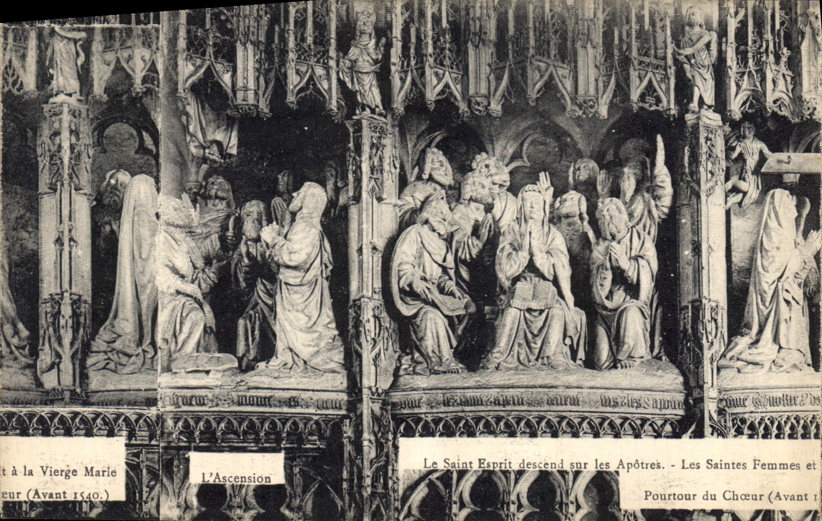 CPA L'Ascension Le Saint Espirit desend sur Les Apotres Chartres