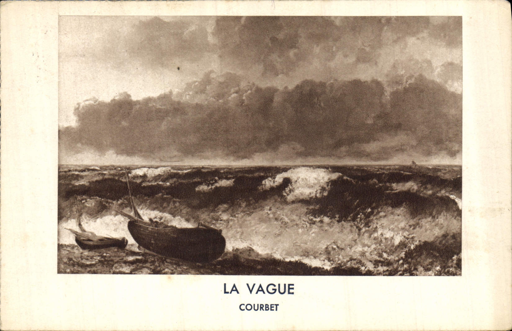 CPA La Vague Courbet Chartres