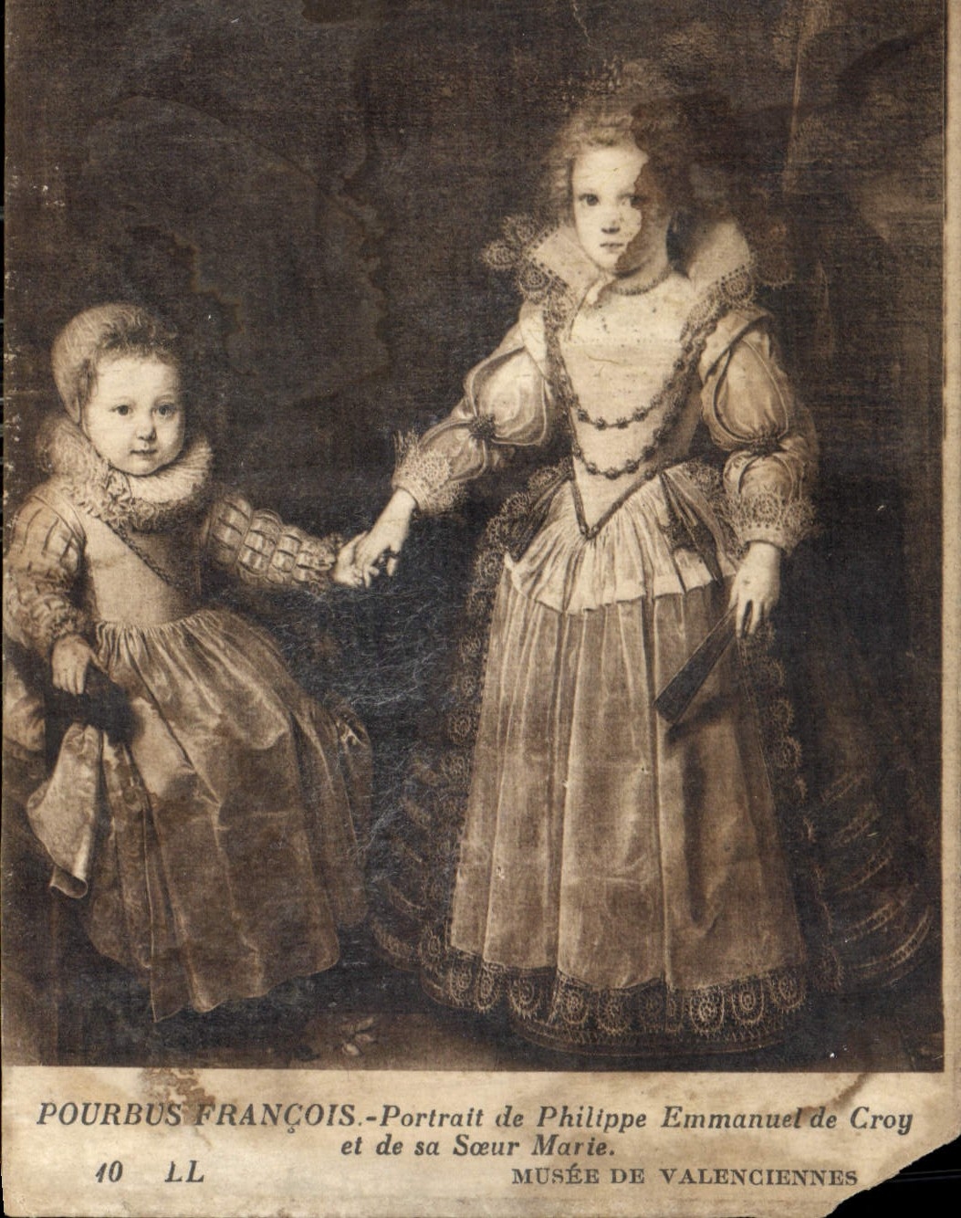 CPA Pourbus Francois Portrait de Phillipe Emmanuel de Croy et de sa Soeur Marie Musee de Valencienne