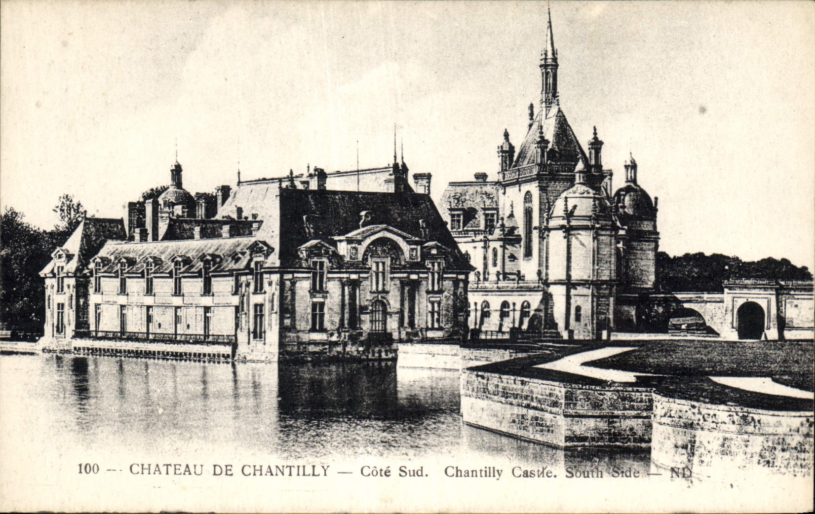 CPA Chateau de Chantilly Cote Sud Chantilly Castle South Side 