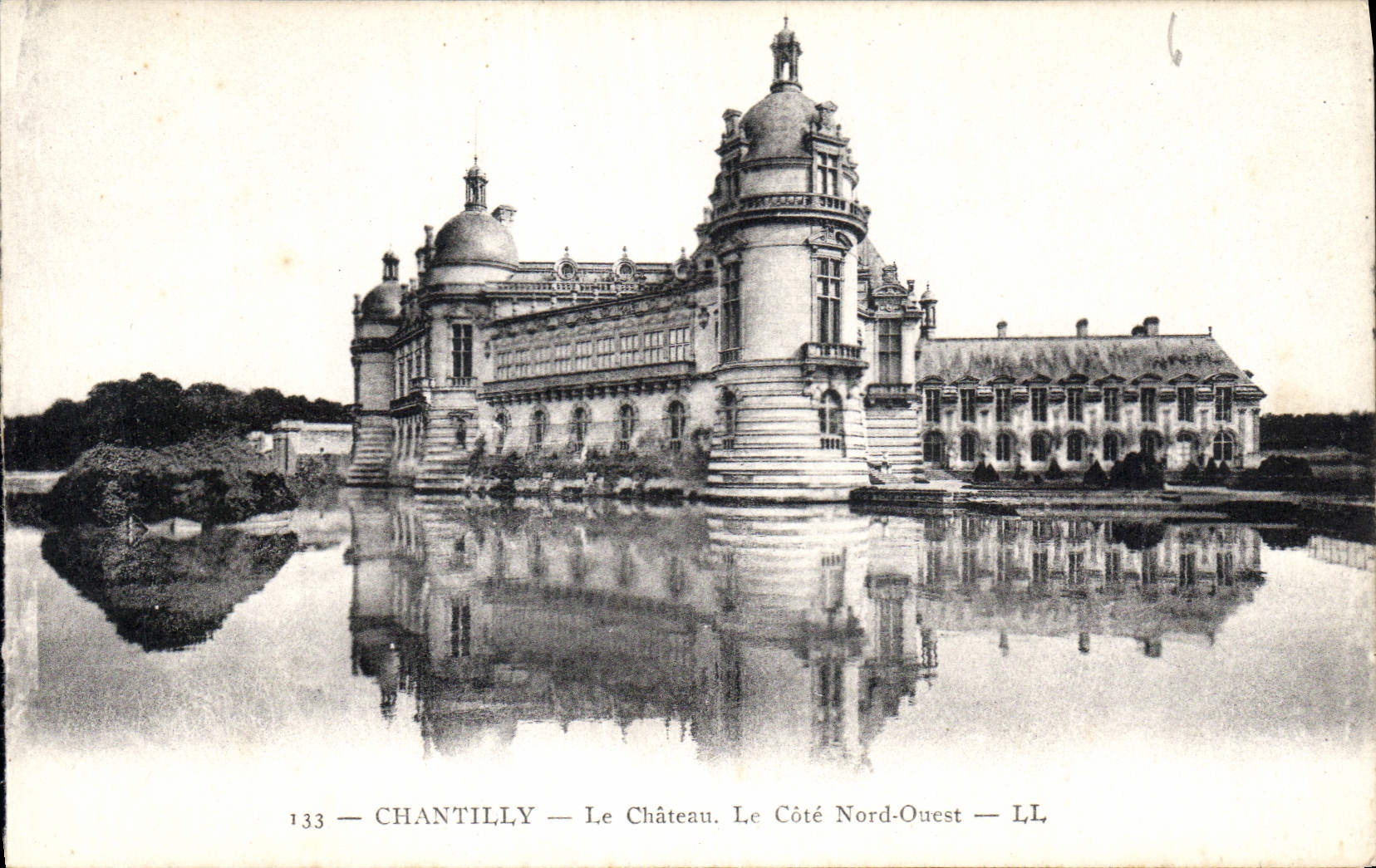 CPA Chantilly Le Chateau Le Cote Nord Ouest 