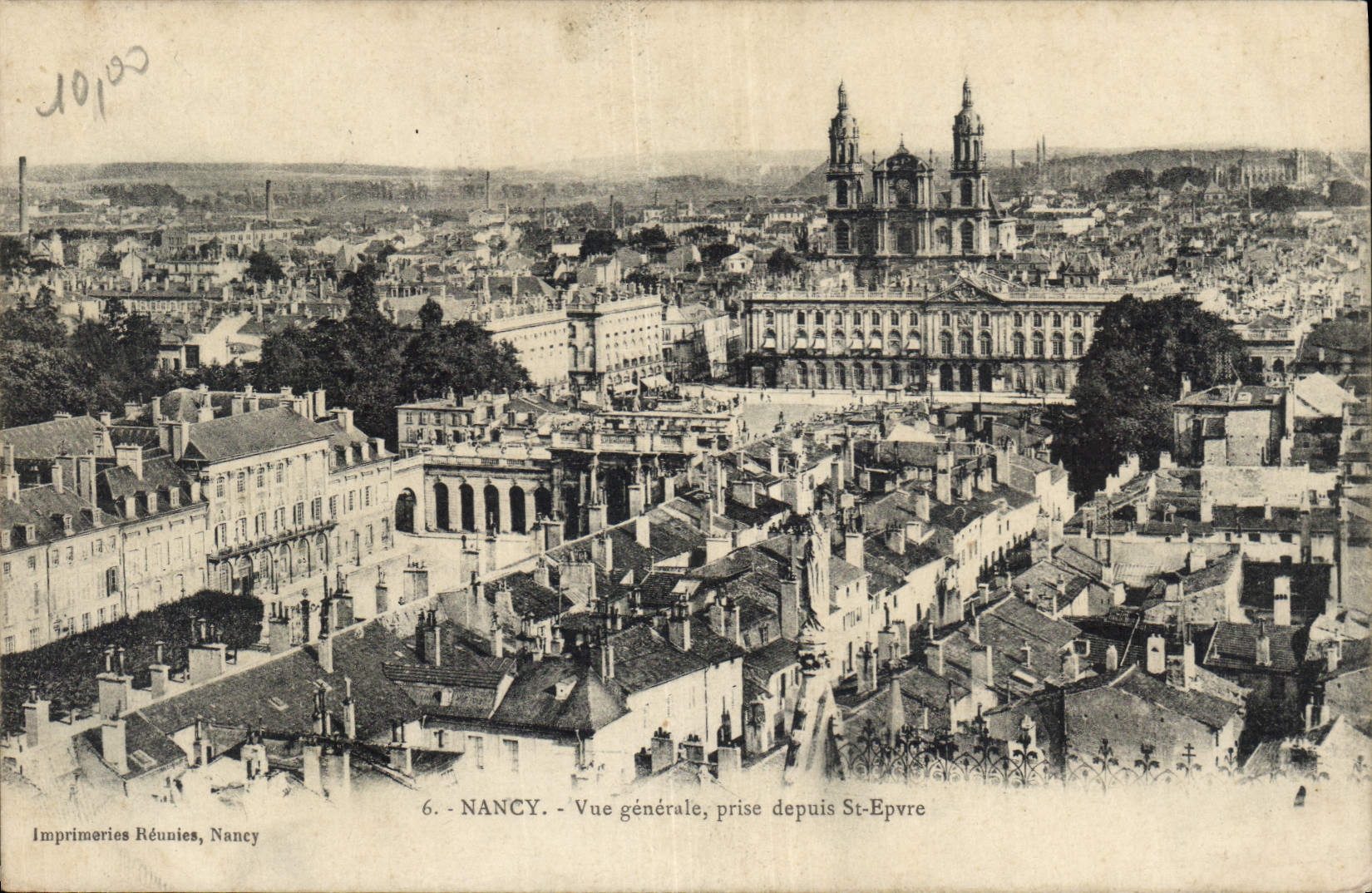CPA Nancy Vue genrale prise depuis St Epvre 
