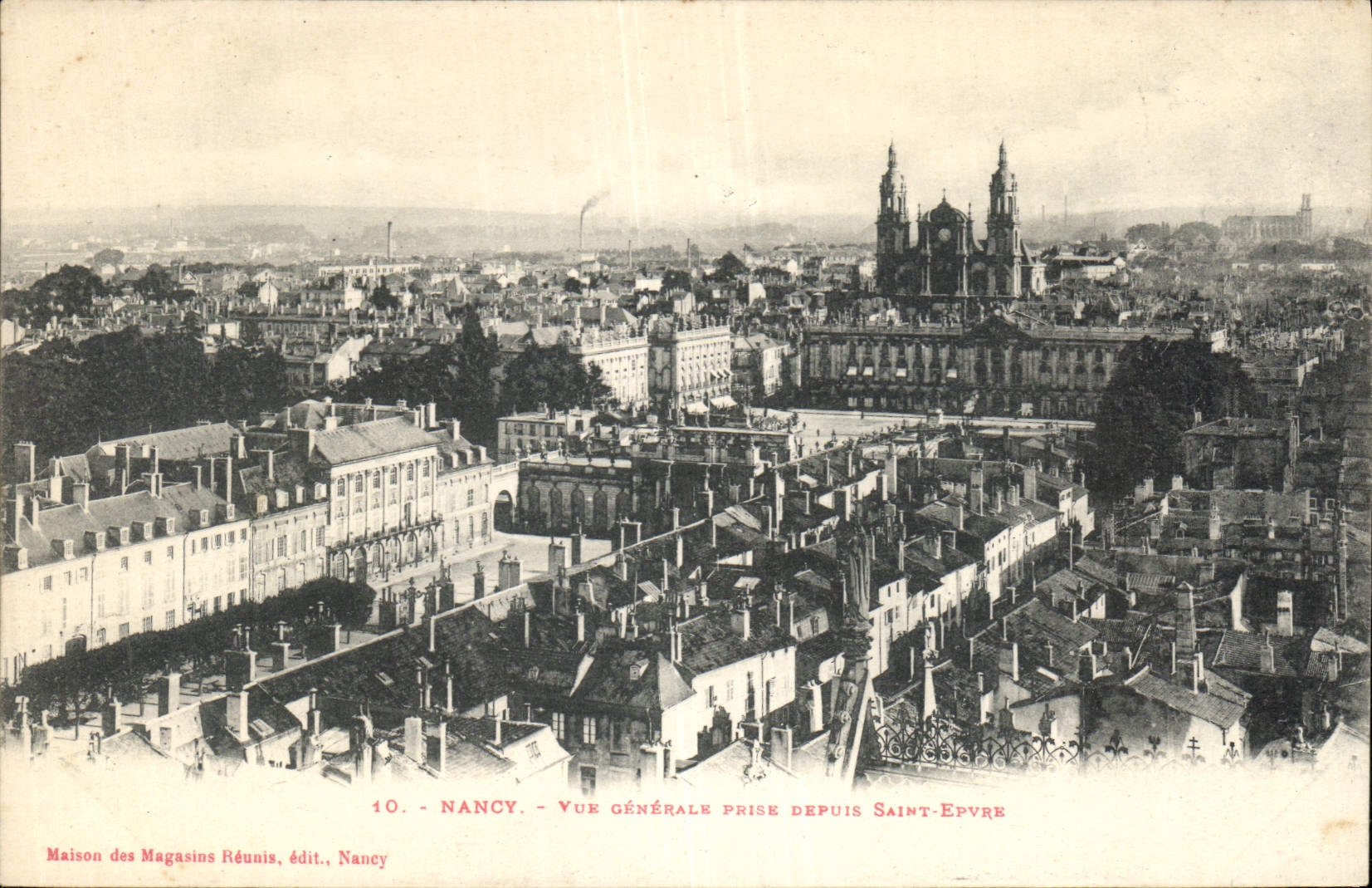 CPA Nancy Vue Generale prise depute saint Epvar 