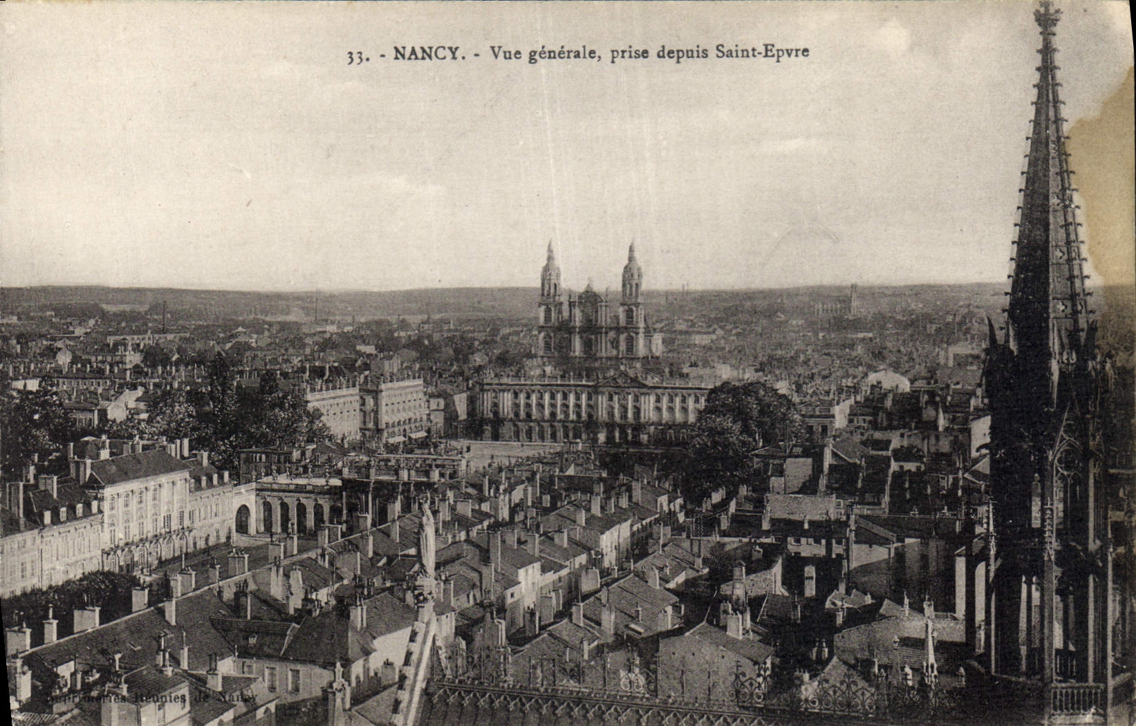 CPA Nancy Vue generale prise depuis Saint Epvre 