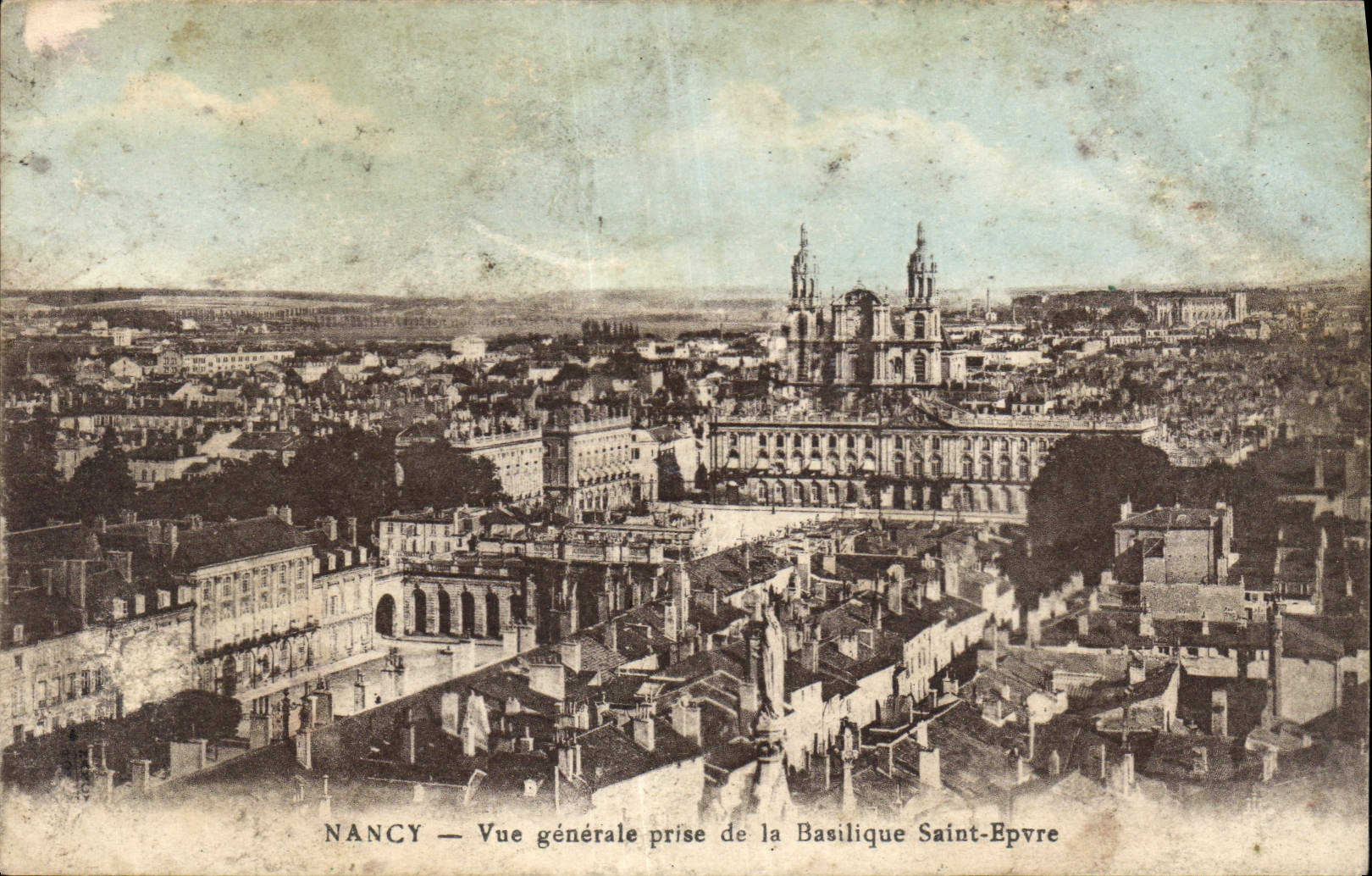 CPA Nancy Vue generale prise de la Basilique Saint Epvre 