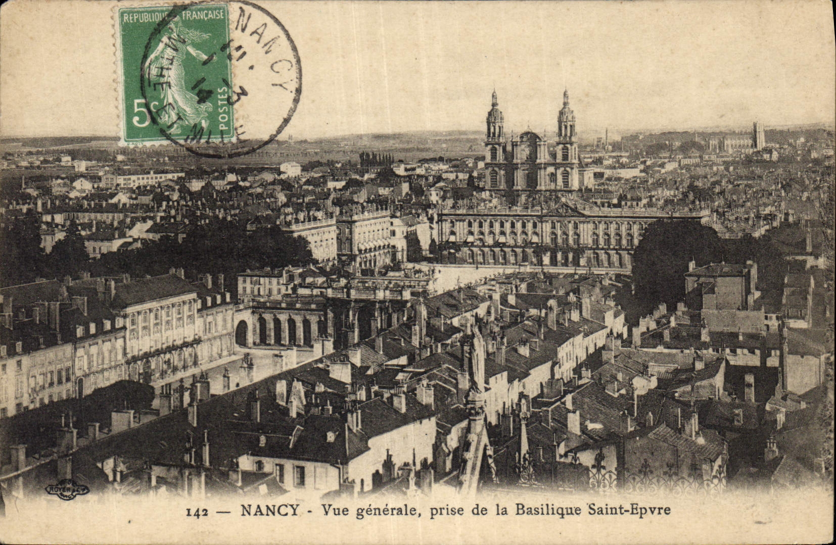 CPA Nancy Vue generale prise de la Basilique Saint Epvre 