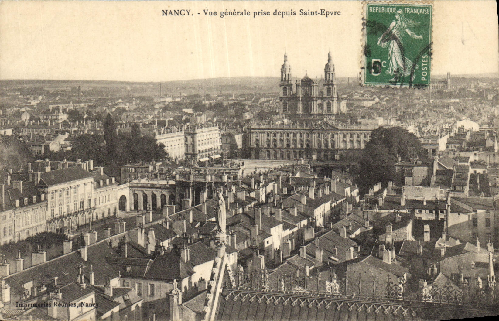 CPA Nancy generale prise depuis Saint Epvre 
