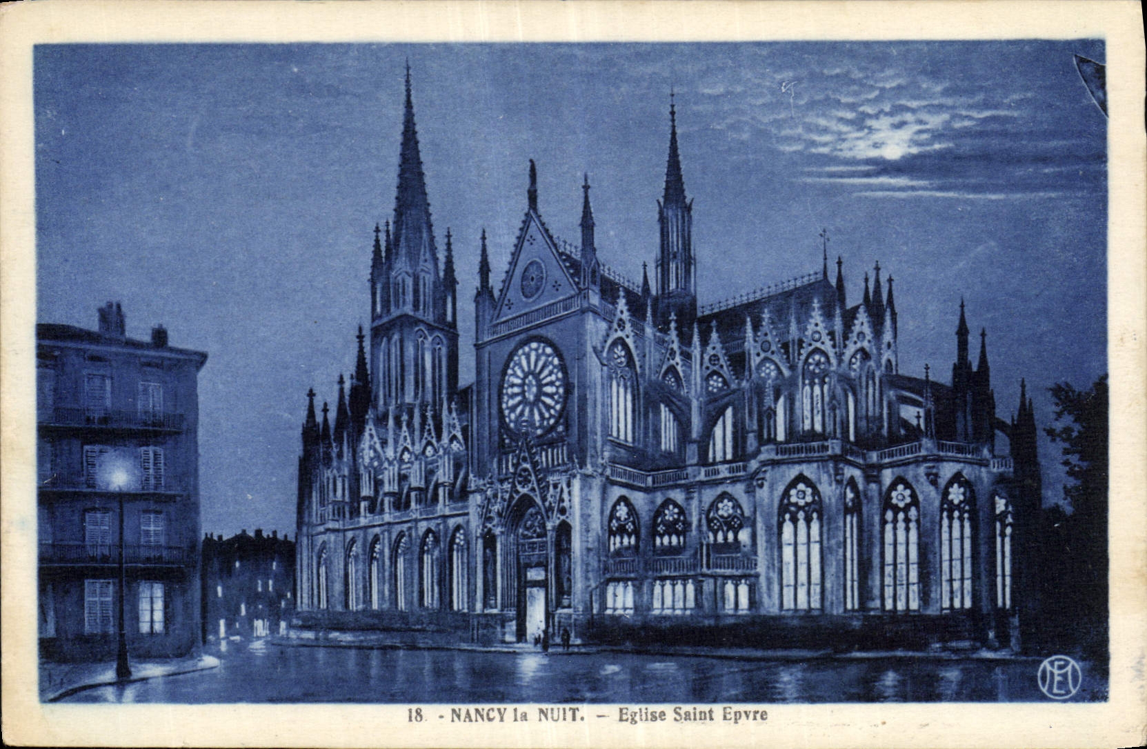 CPA Nancy la Nuit eglise Sain Epvre 