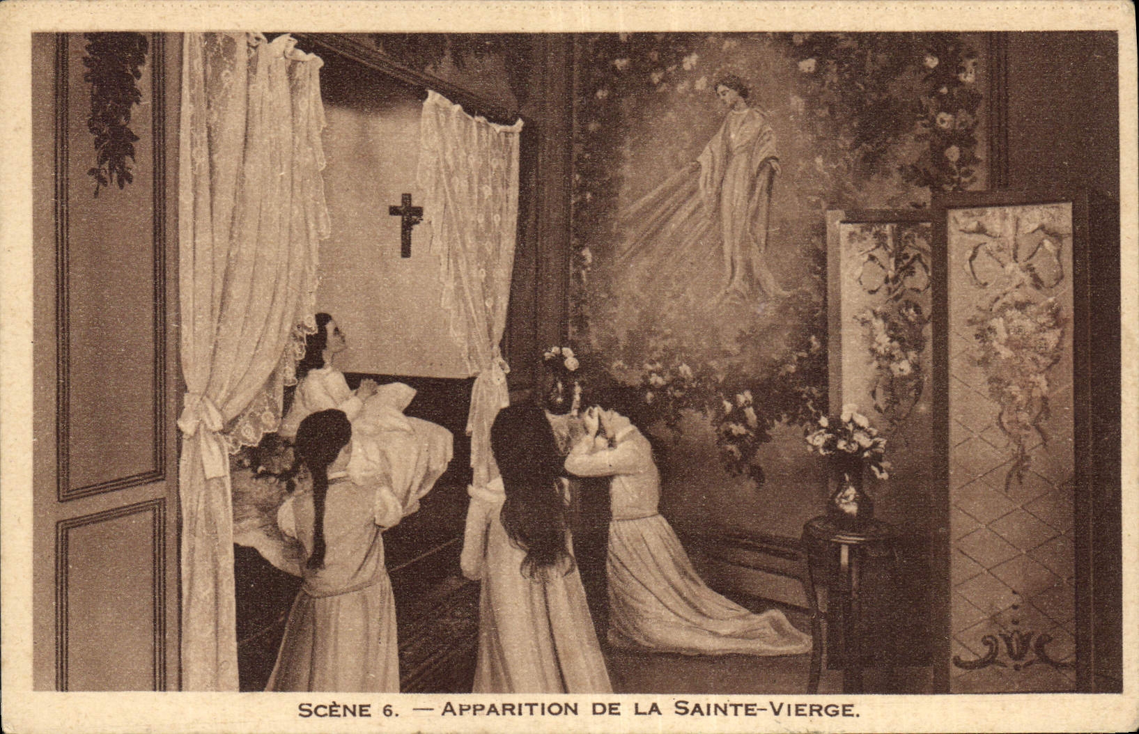 CPA Apparition de la Sainte Vierge Lisieux 