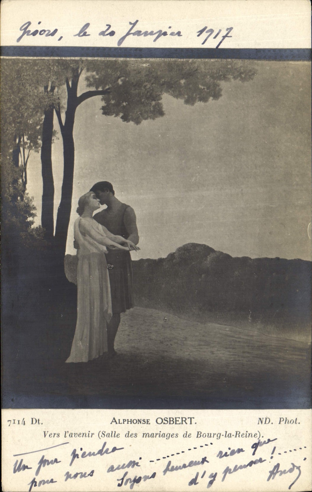 CPA Alphonse Osbert Versl'avenir Salle des mariages de Bourg la Reine 