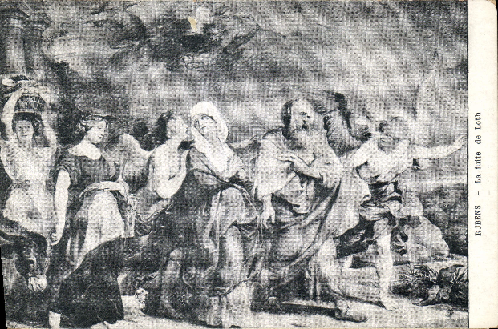 CPA Rubens La Tuite de Loth 