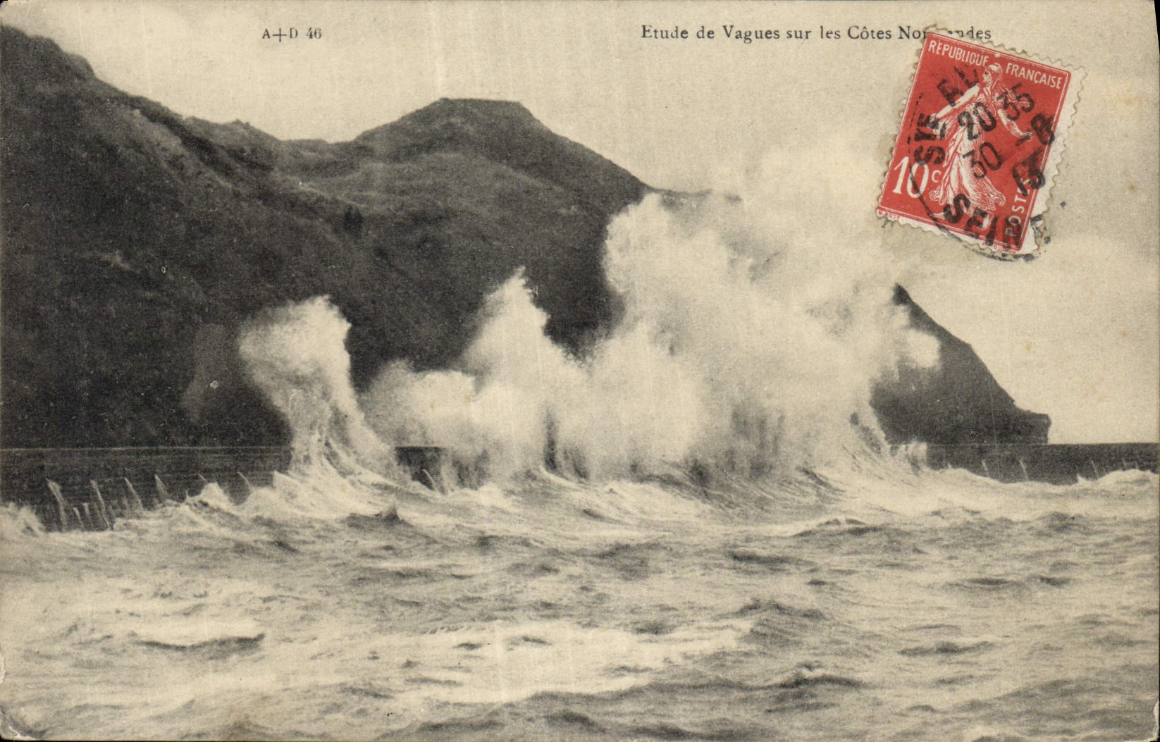 CPA Etude de Vagues sur les Cotes 