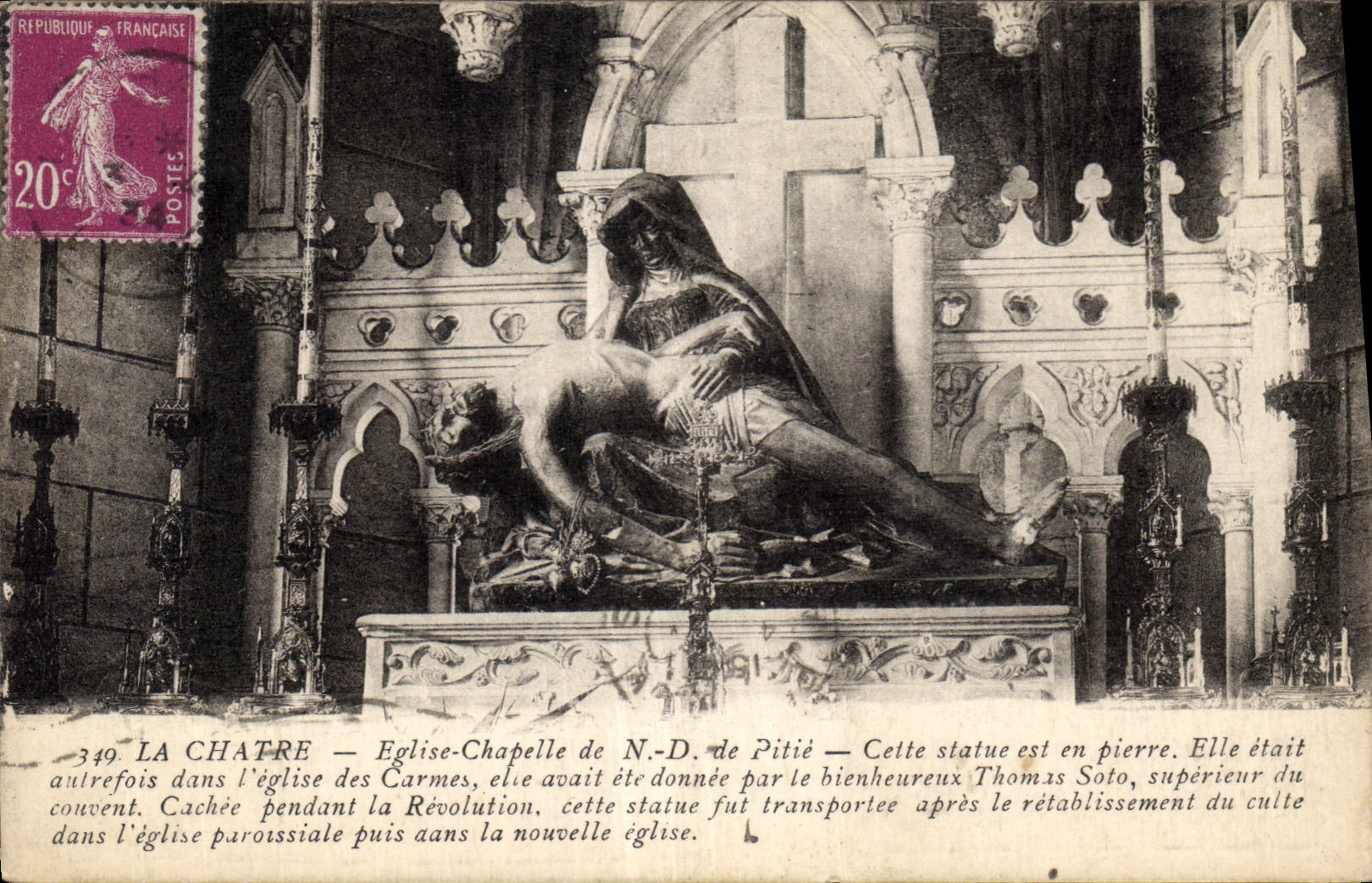 CPA La Chatre eglise Chapelle de ND de Pitie