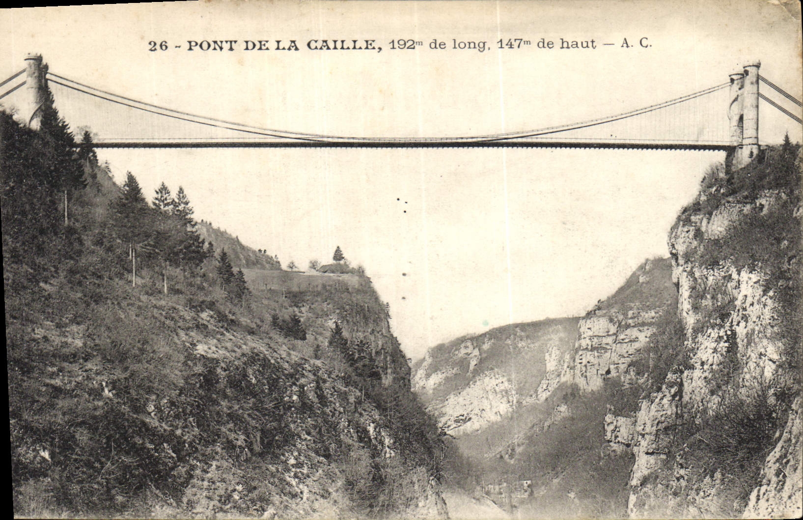 CPA Pont de la Caille 
