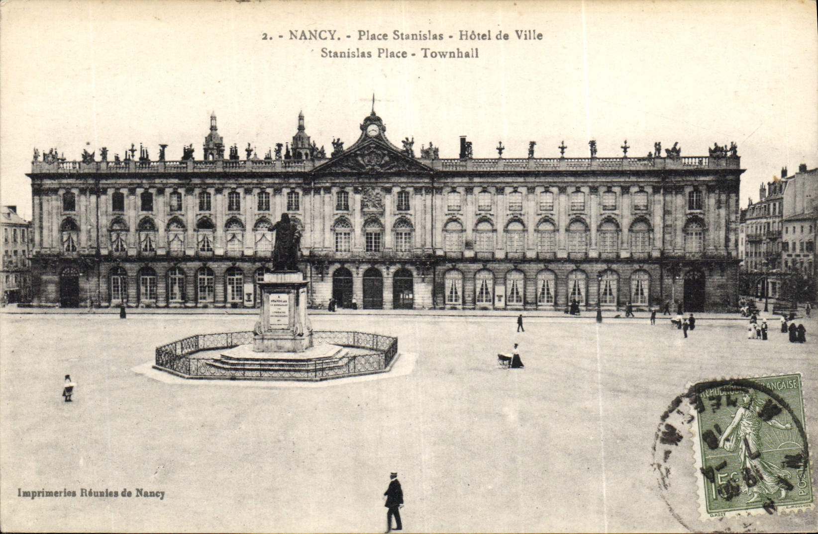 CPA Nancy  Place Stanislas hotel de Ville 