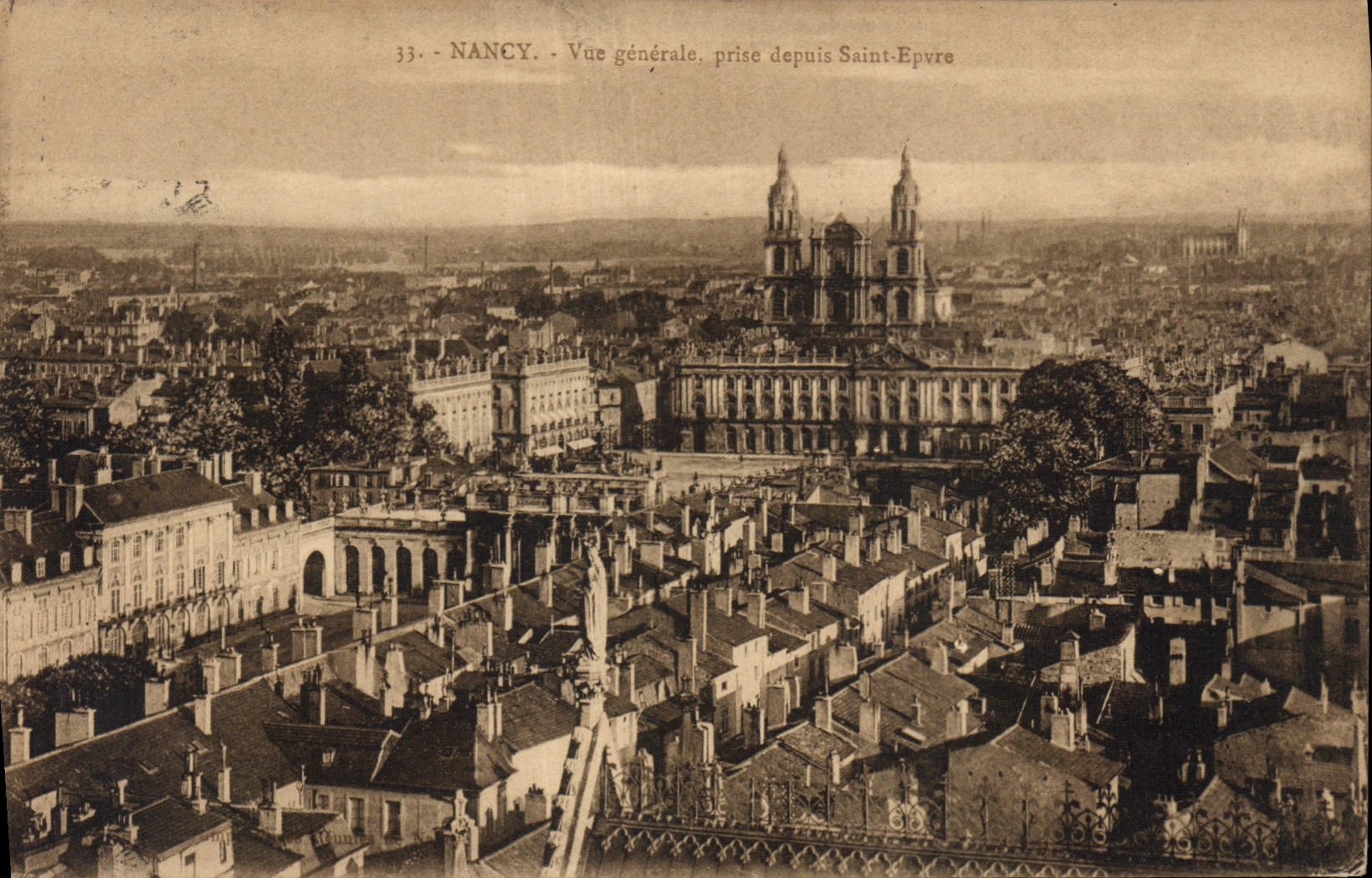 CPA Nancy Vue generale prise depuis Saint Epvre