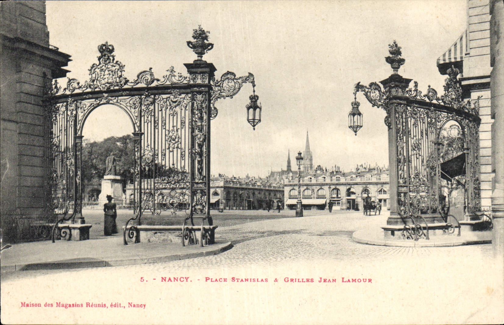 CPA Nancy Place Stanislas a Grille Jean Lamour