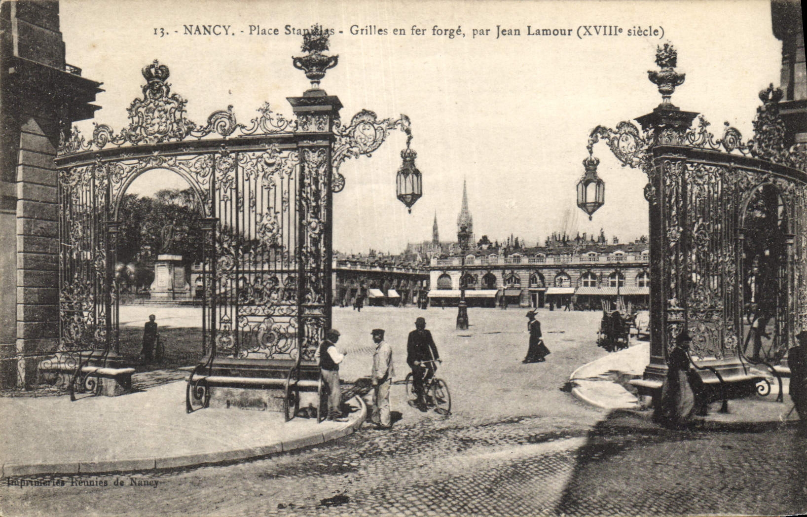 CPA Nancy Place Stanislas en fer forges par Jean Lamour