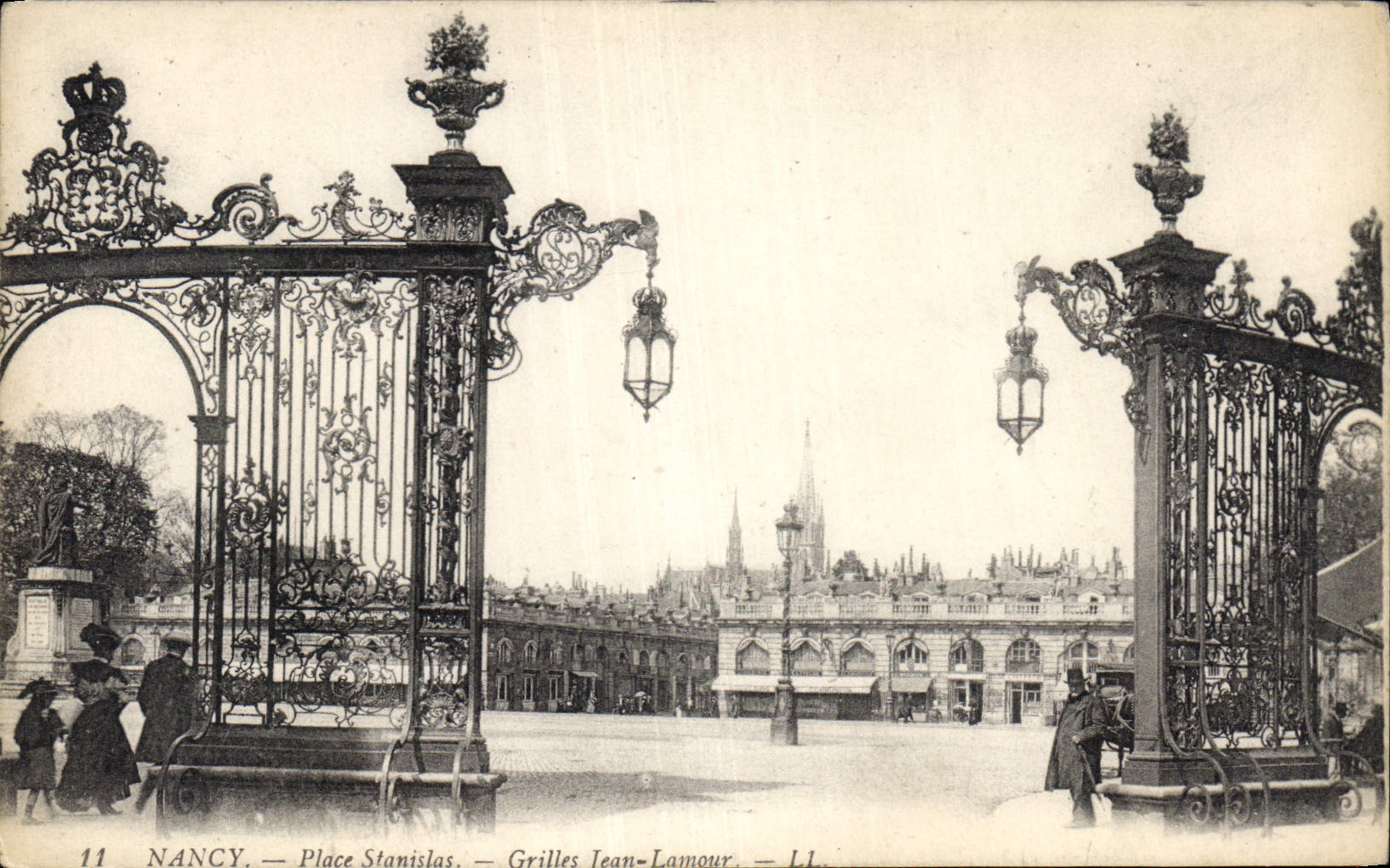 CPA Nancy Place Stanislas Grilles Jean Lamour