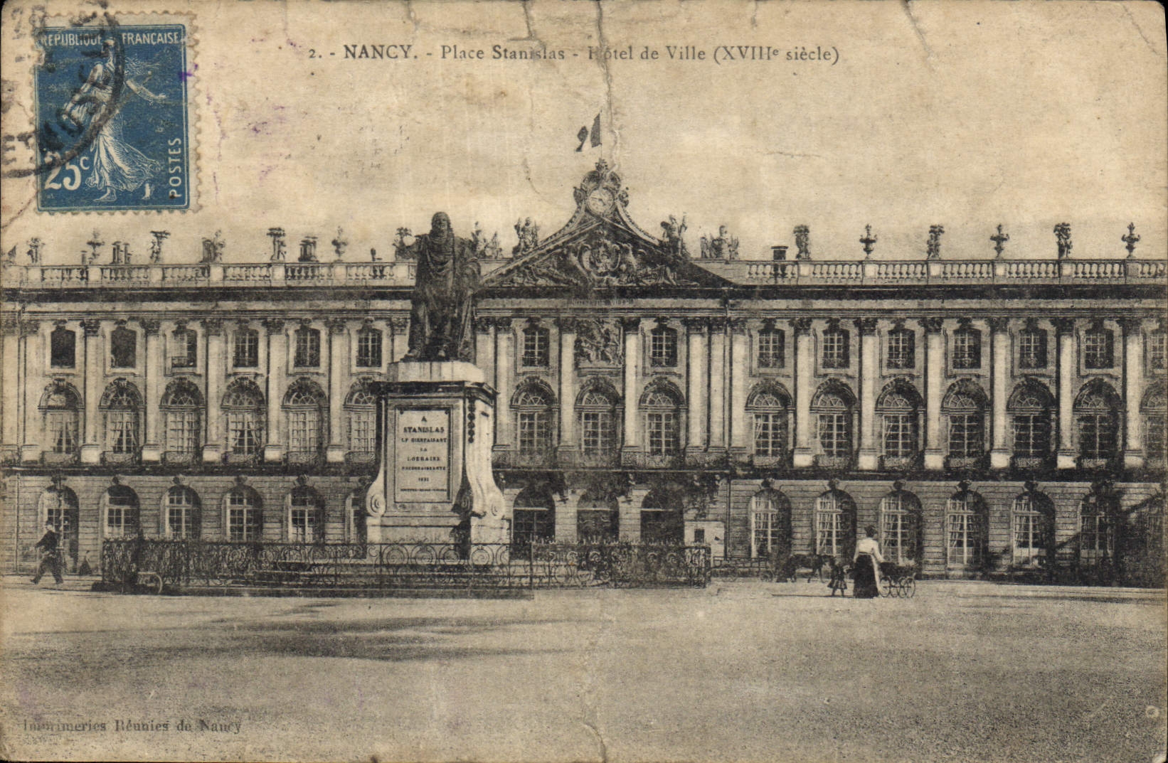 CPA Nancy Place Stanislas Hotel de Ville 