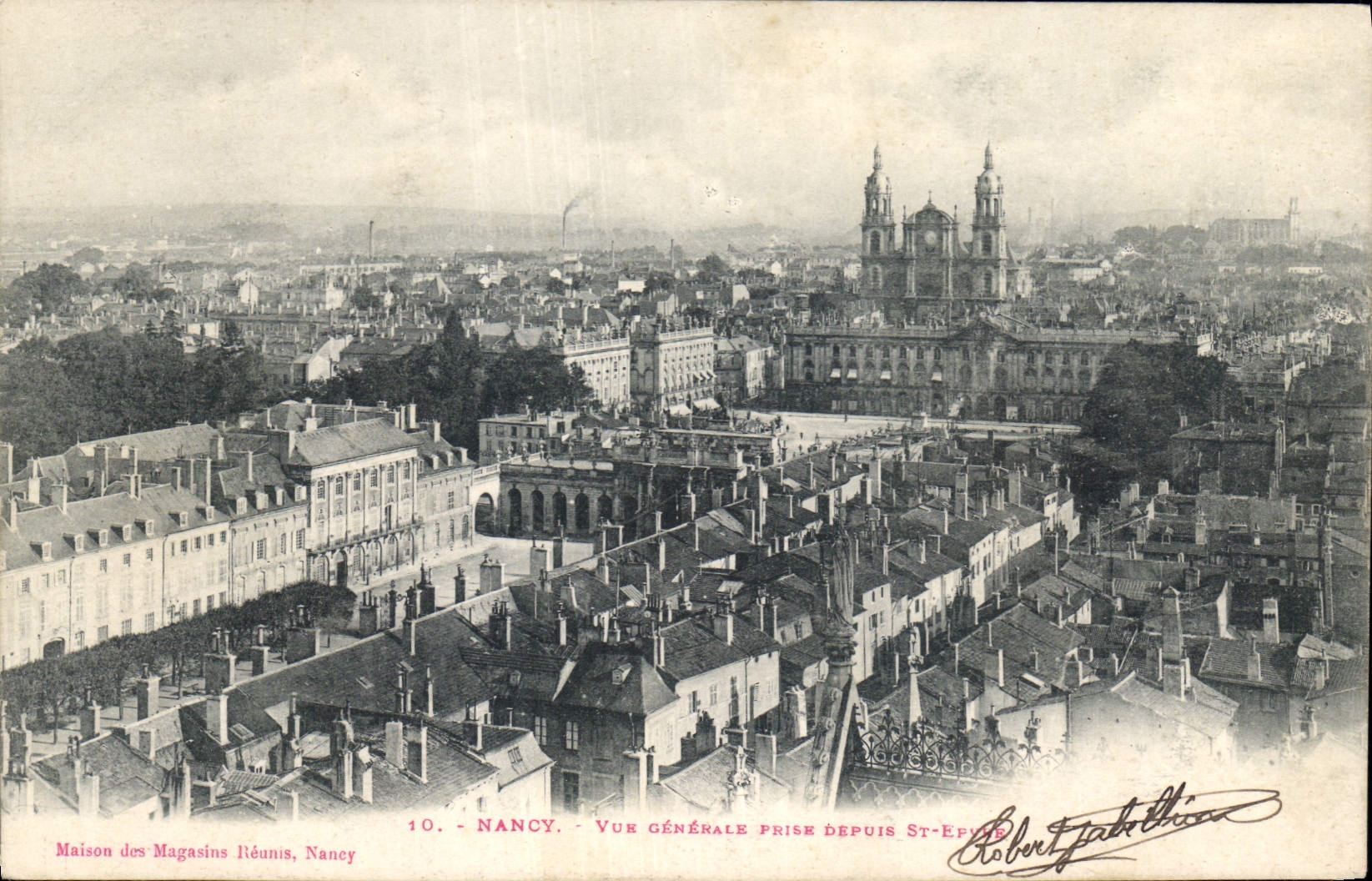 CPA Nancy Vue generale prise Deputs St Epvre 