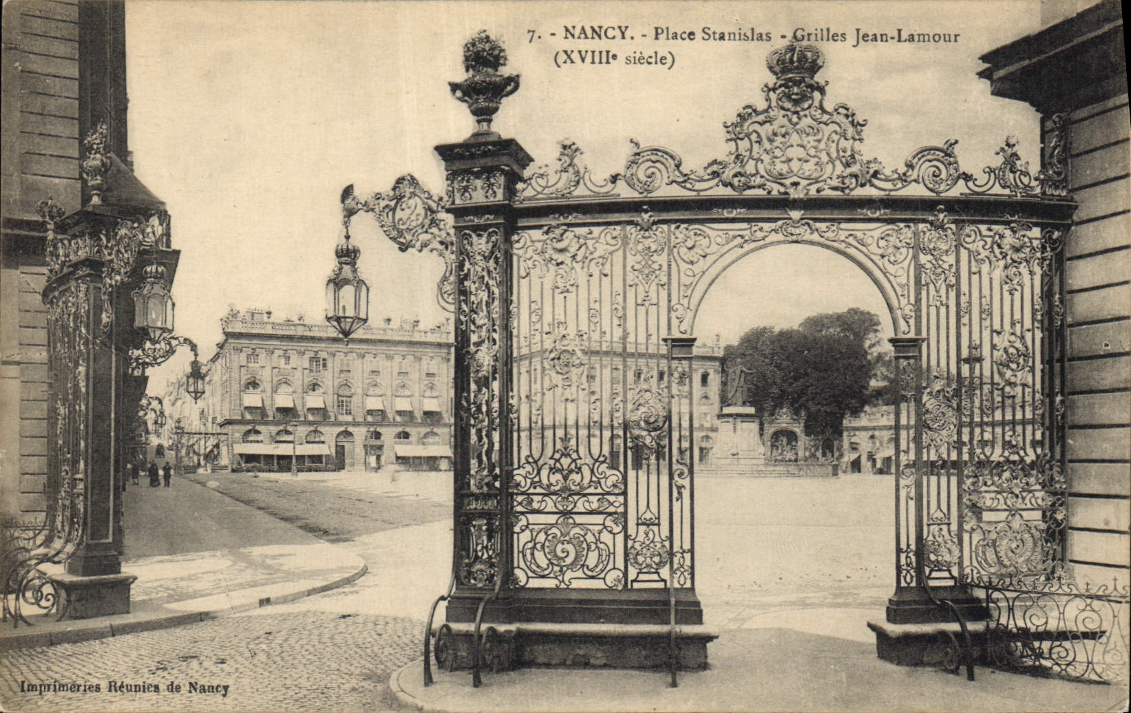CPA Nancy Place Stanislas Grilles Jean Lamour