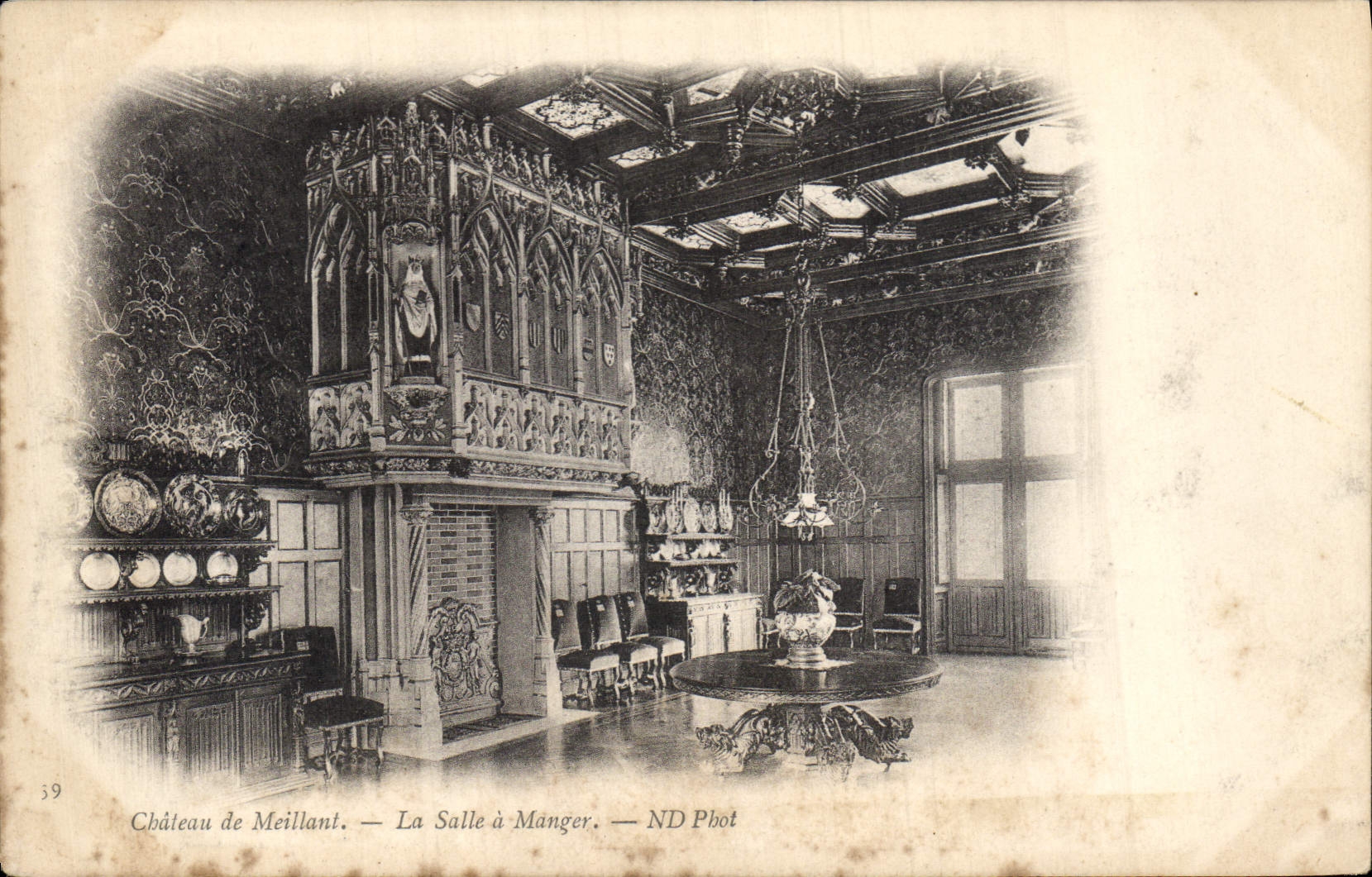 CPA Chateau De Meillant La Salle Manger