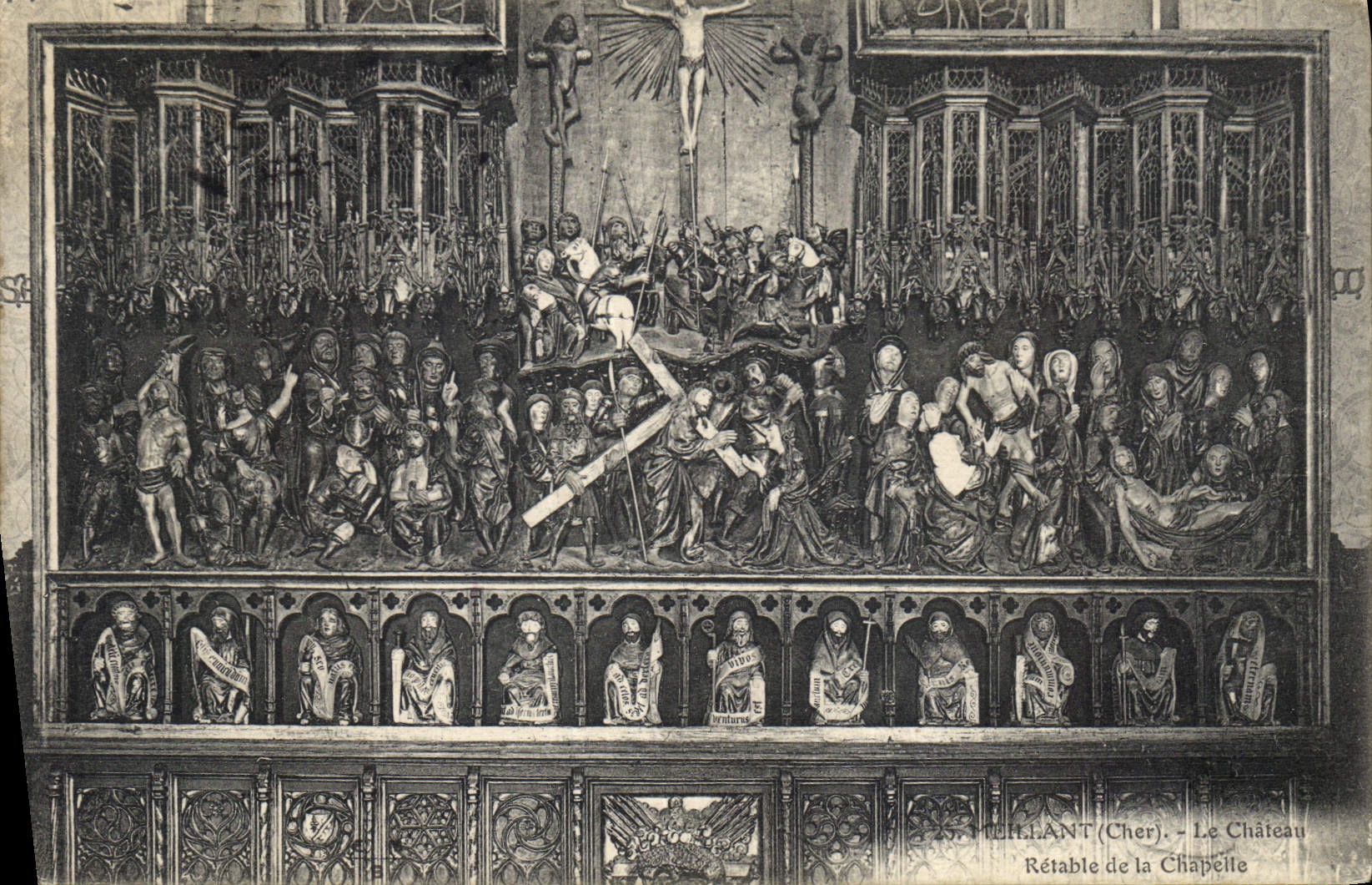 CPA Meillant Cher Le Chateau Retable de la Chapelle 