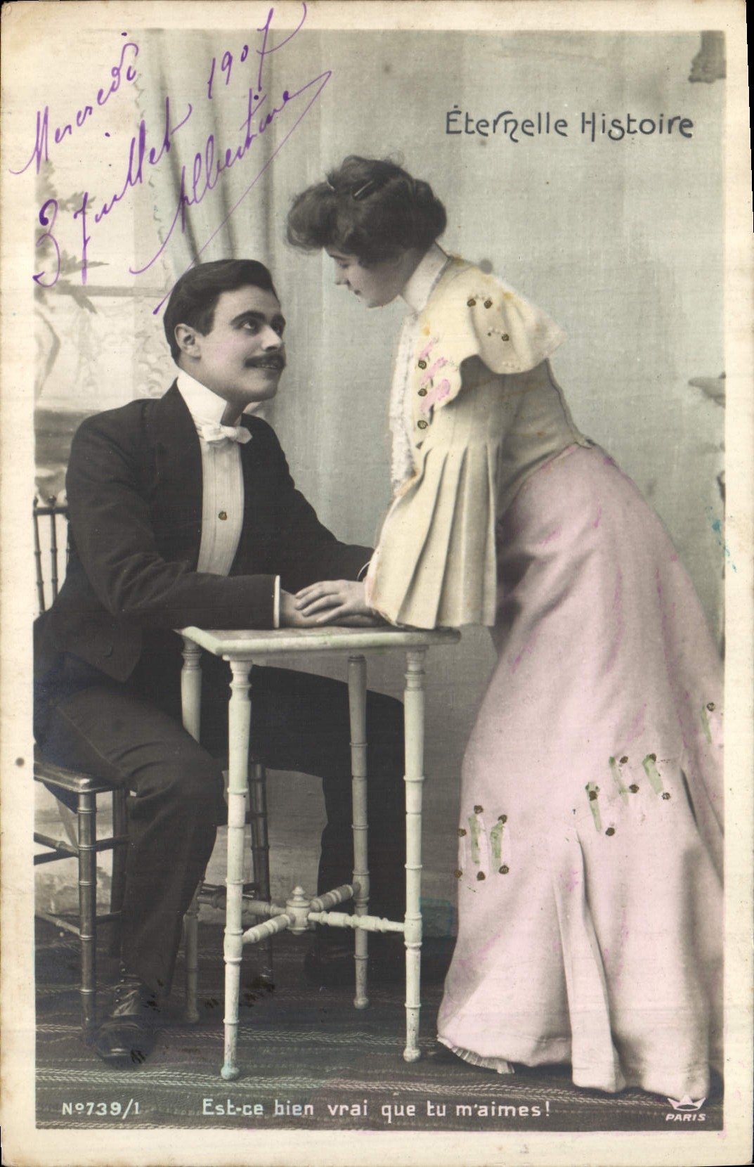 CPA Eternelle Histoire Femme