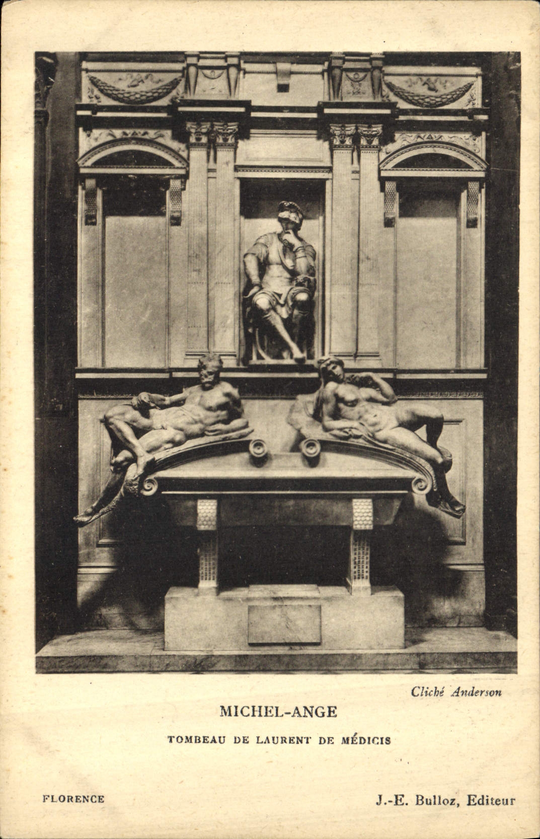 CPA Michel Ange Tombeau de Laurent de Medicis
