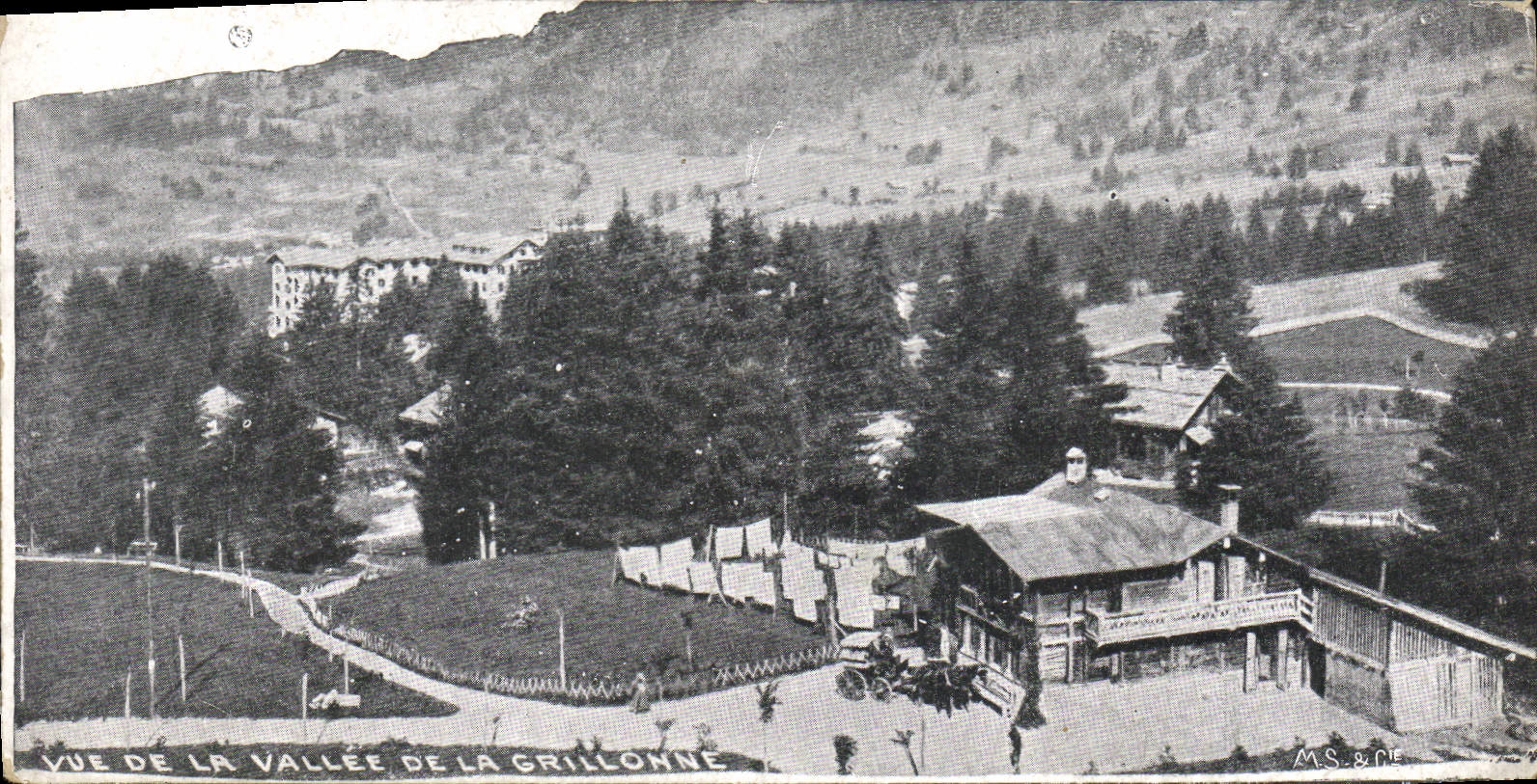 CPA Vue de la Valle de la Grillonne