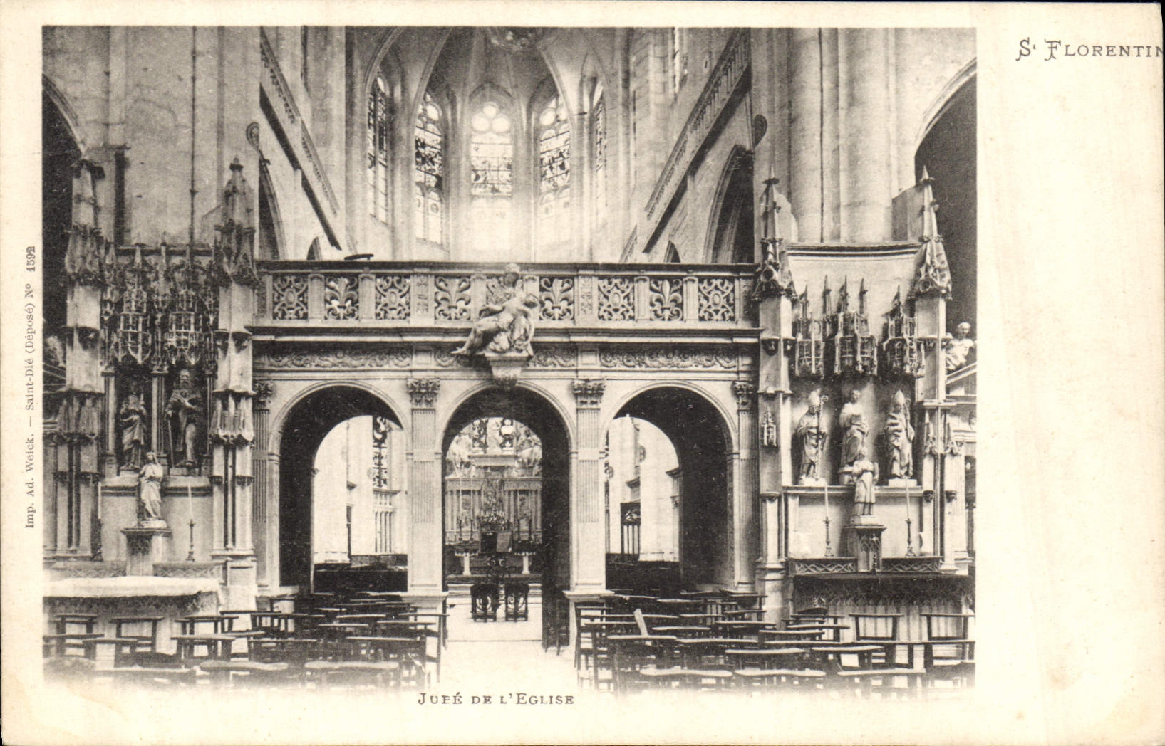 CPA St Florentin Jufe de L'Eglise 