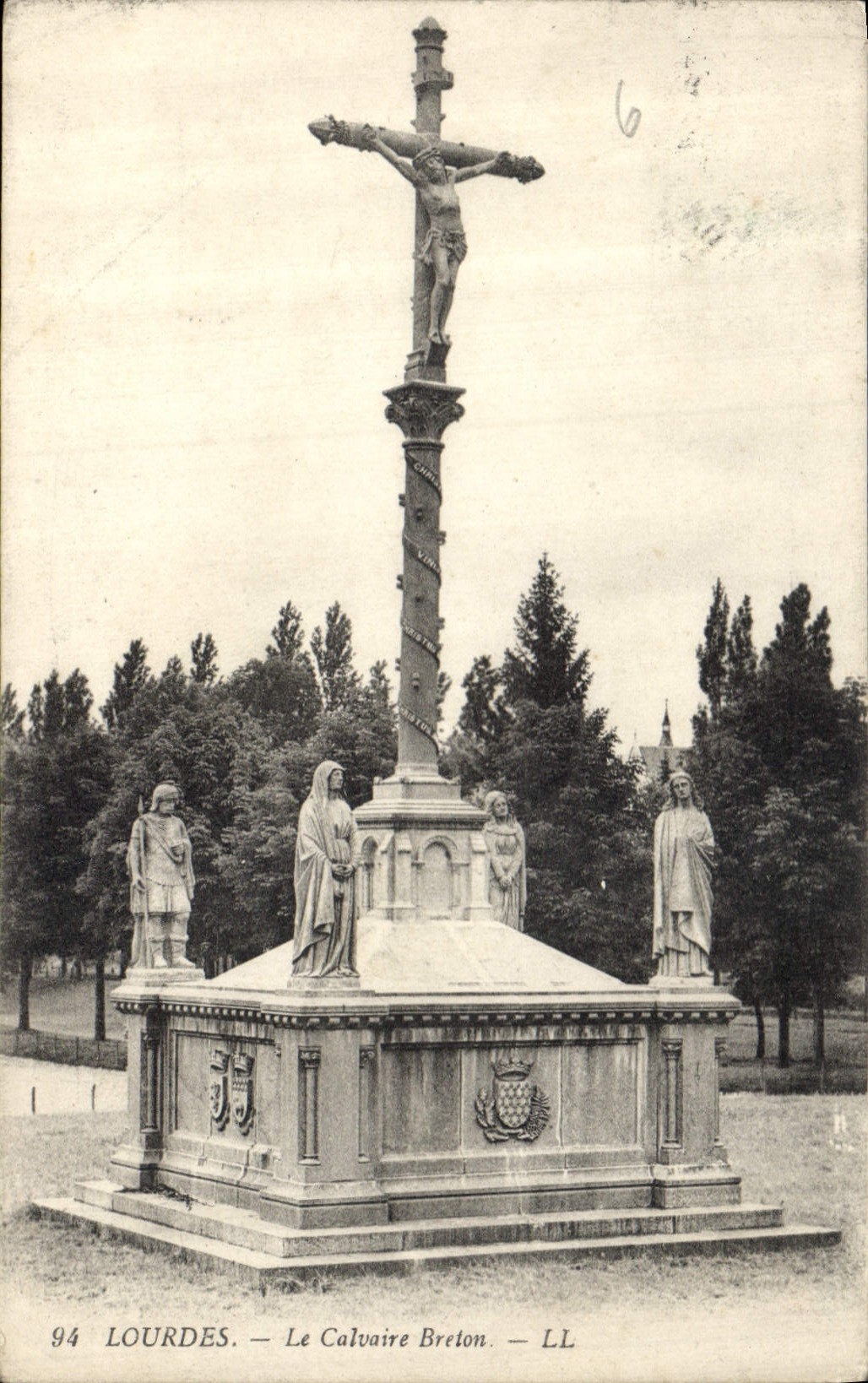 CPA Lourdes Le Calvaire Breton 