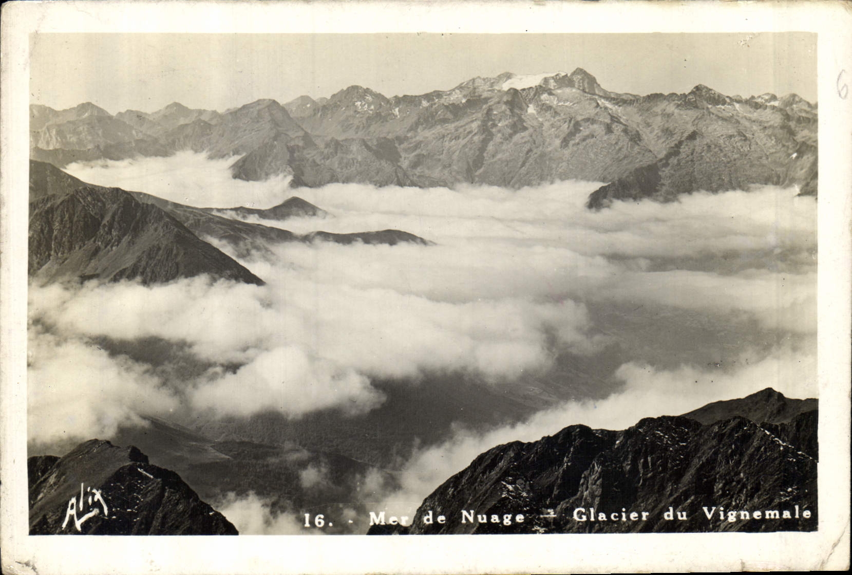 CPA Mer de Nuage Glacier du Vignemale 