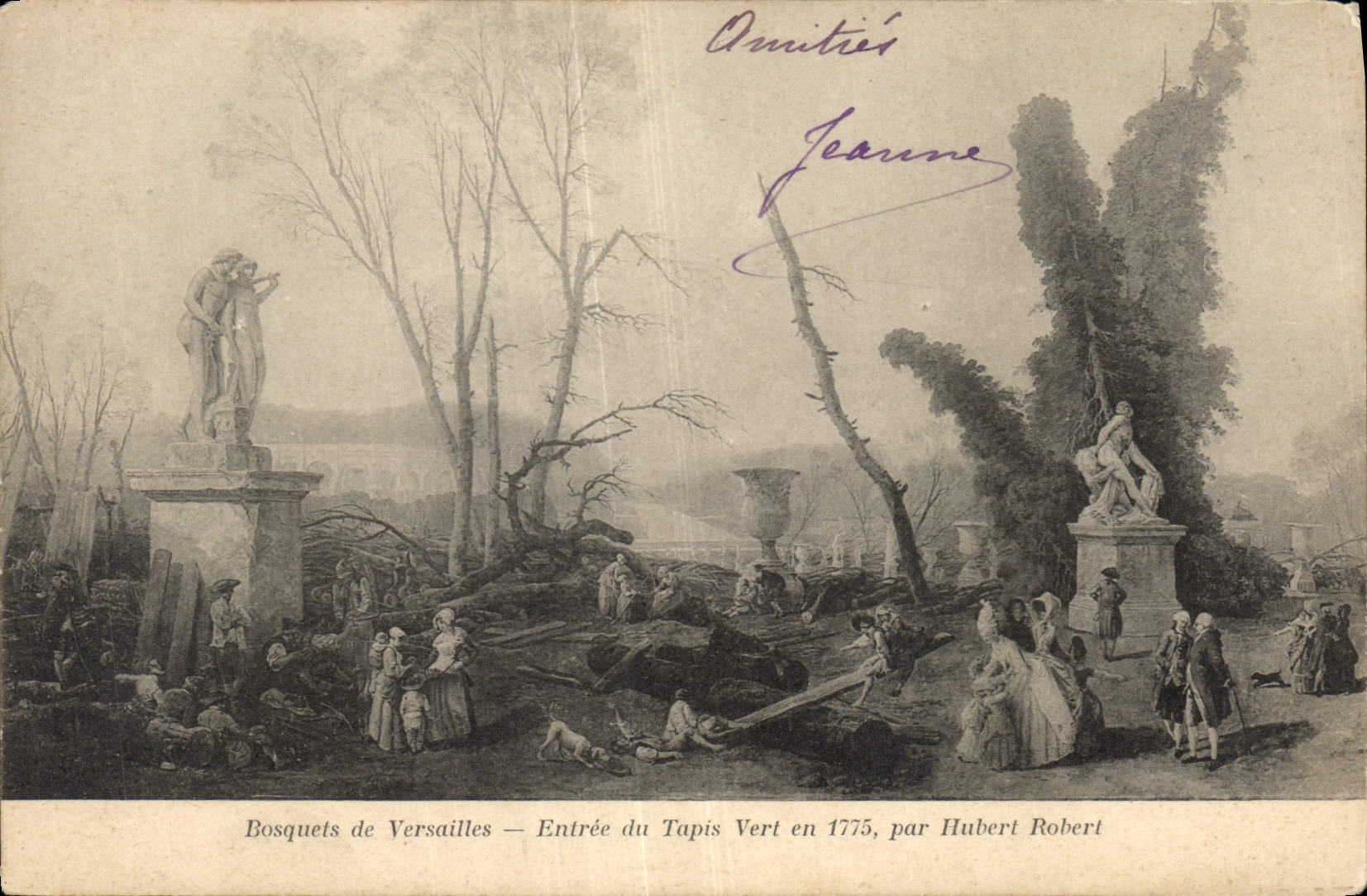 CPA Bosquets de Versailles Entree du Tapis Vert 