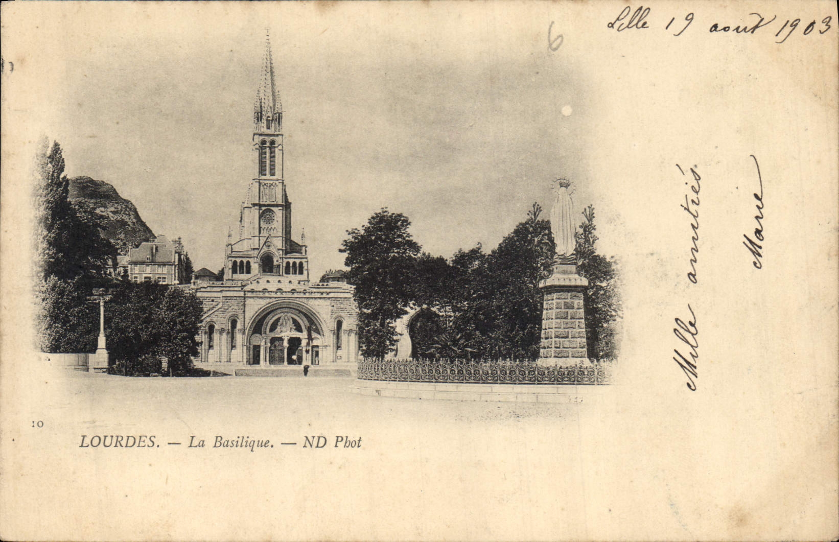 CPA Lourdes La Basilique 