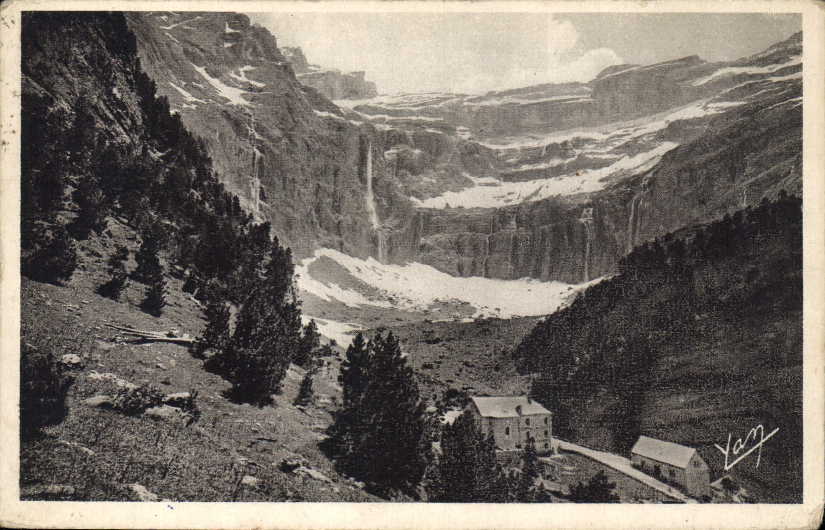 CPA Gavarnie Le Cirque et l'Hotel 