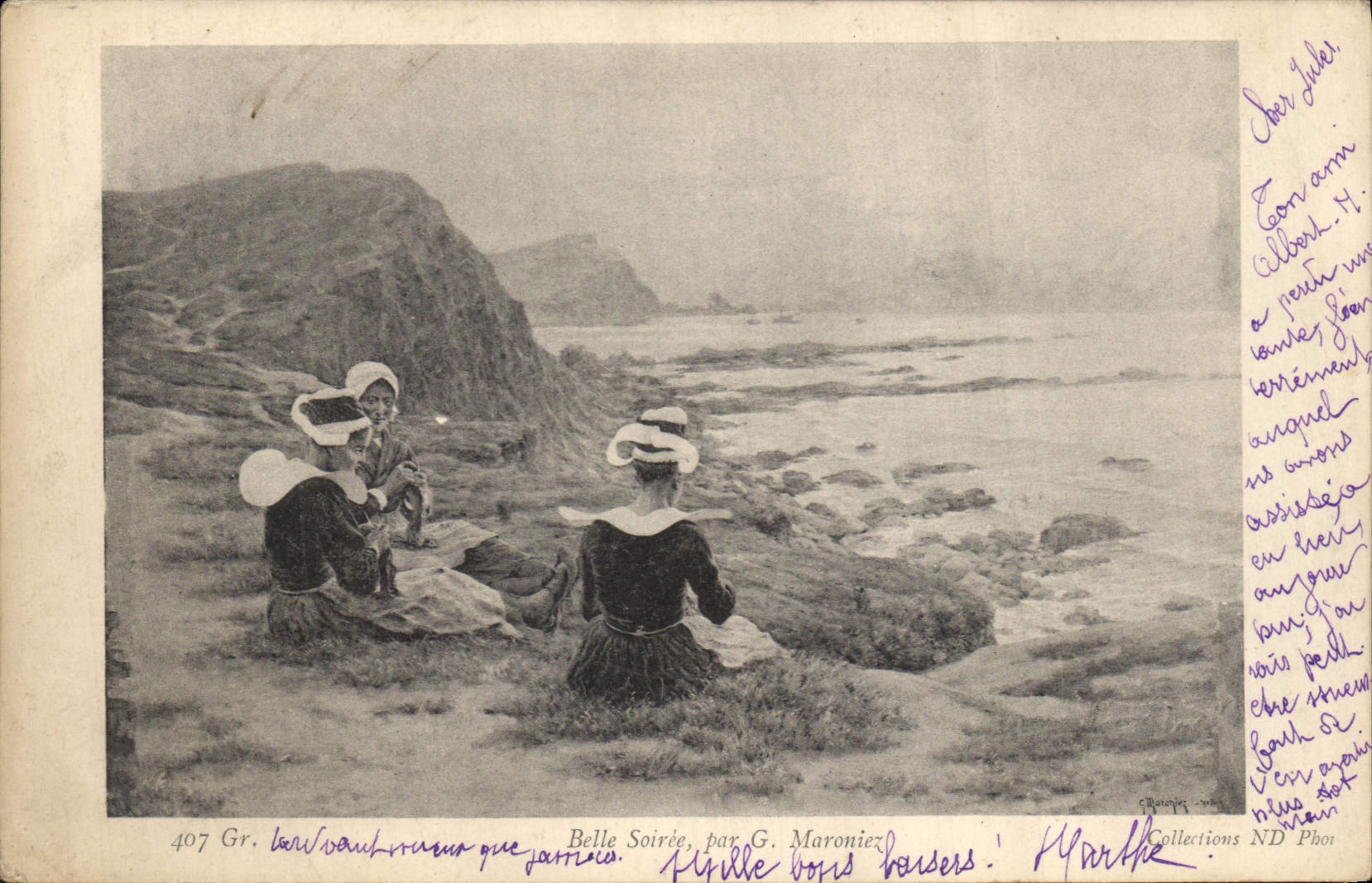 CPA Belle Soiree par G Maroniez 