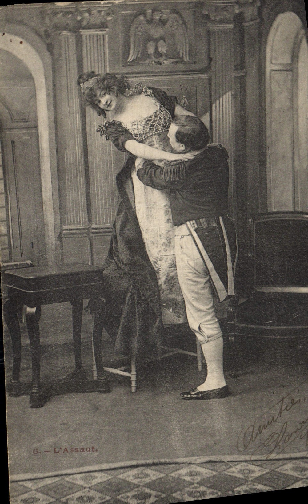 CPA L'Assaul Napoleon 1er