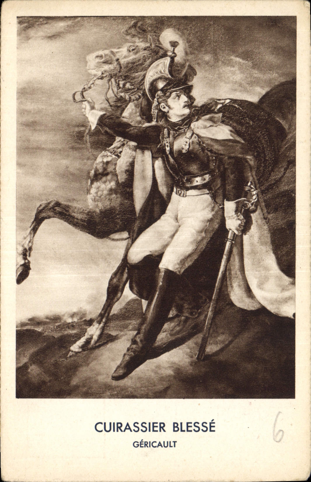 CPA Cuirassier Blesse Gericault 