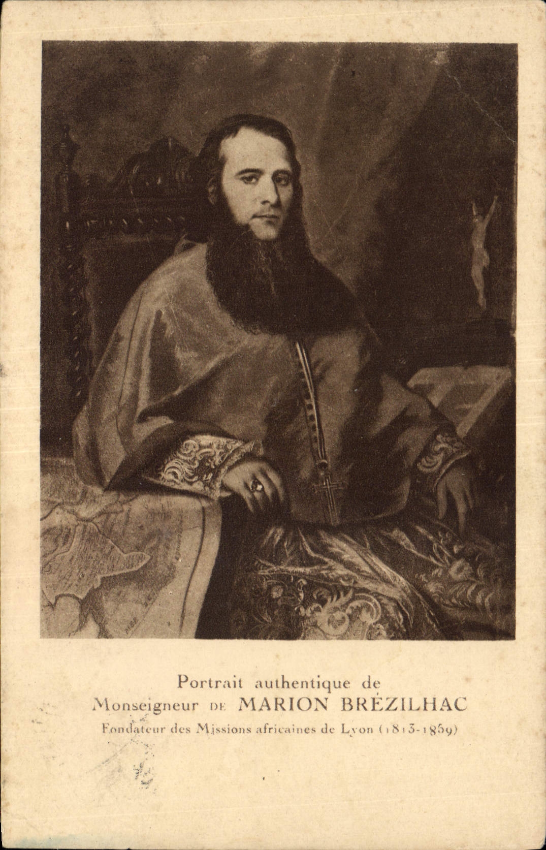 CPA Portrait authentique de Monseigneur de Marion Brezilhac Missions africaines 